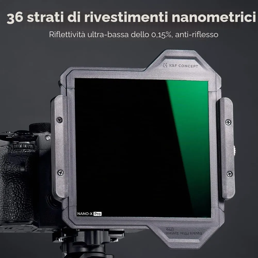 K&F Concept Nano Xcel PRO filtro quadrato ND64 100x100 6 stop