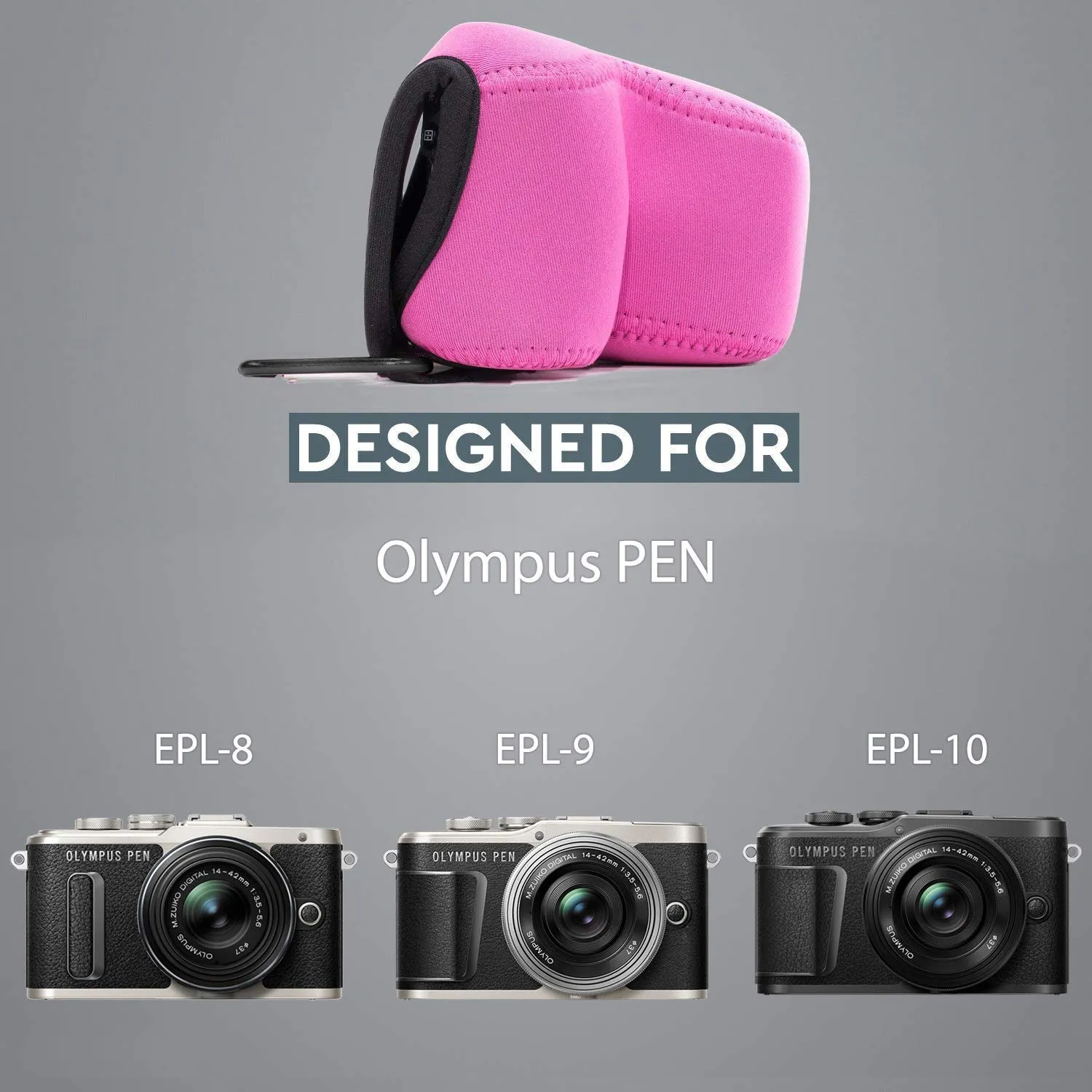 MegaGear MG1020 Custodia Neoprene Olympus PEN Rosa