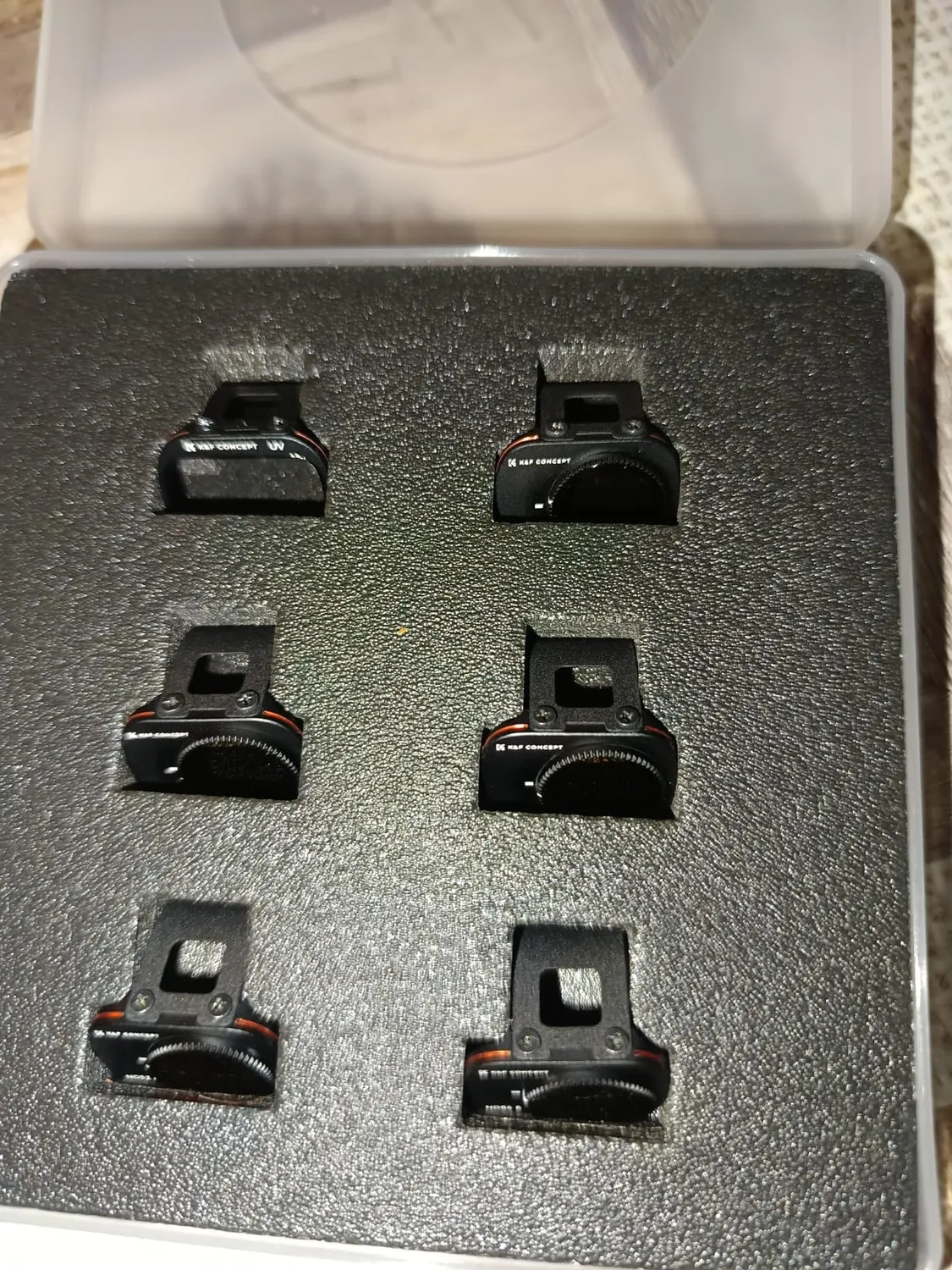 K&F Concept Mini kit filtri 6 pack ND-PL UV vetro