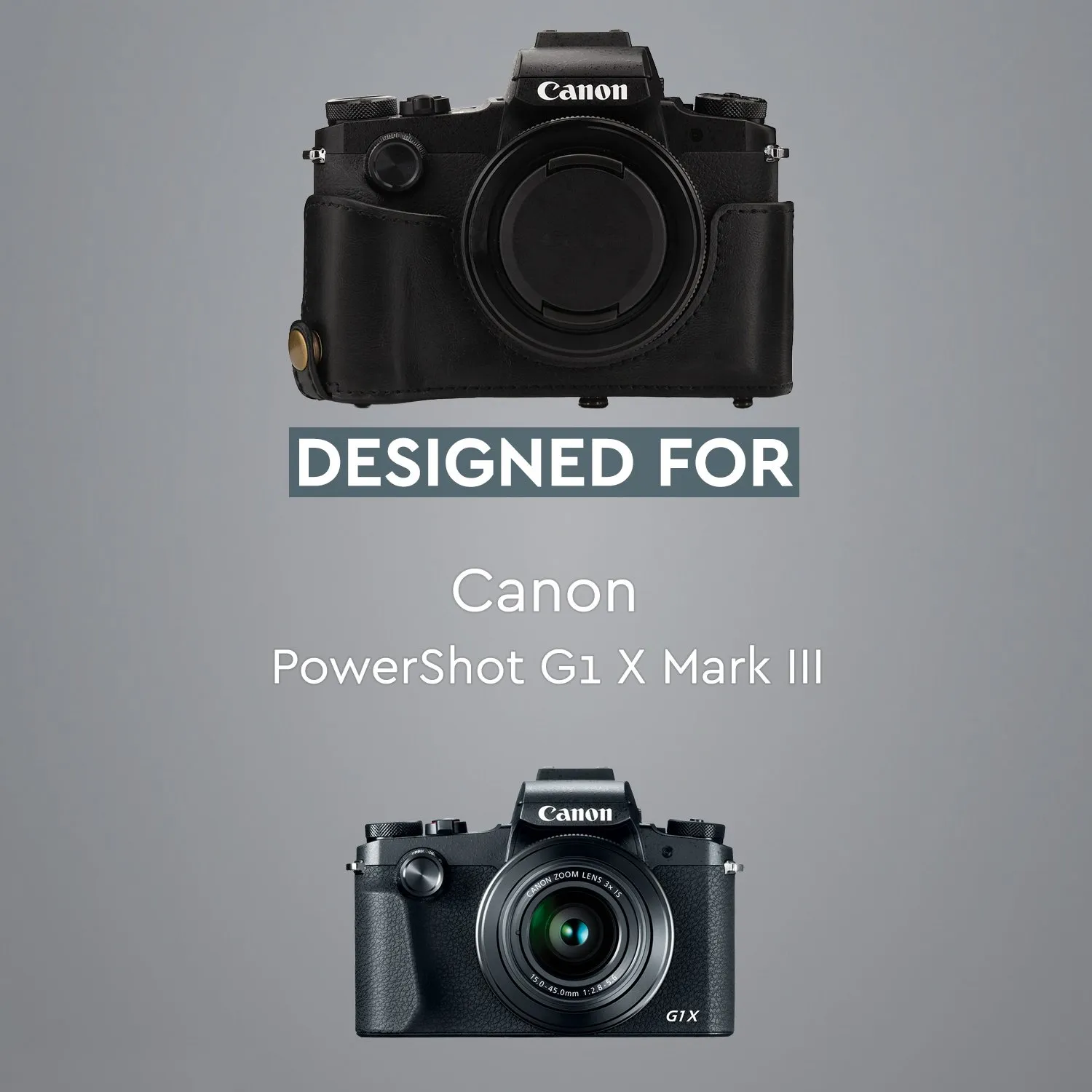 MegaGear MG1382 custodia pelle nera G1 X Mark III