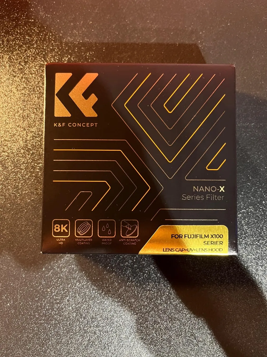 K&F Concept Nano-Xcel filtro UV Fujifilm X100 con tappo