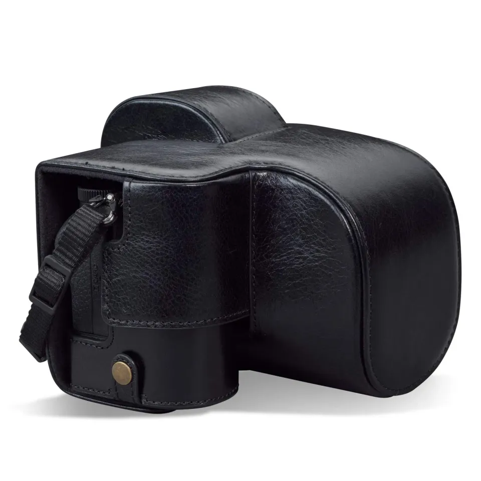 MegaGear Nikon Z5 custodia fotocamera pelle vera nera