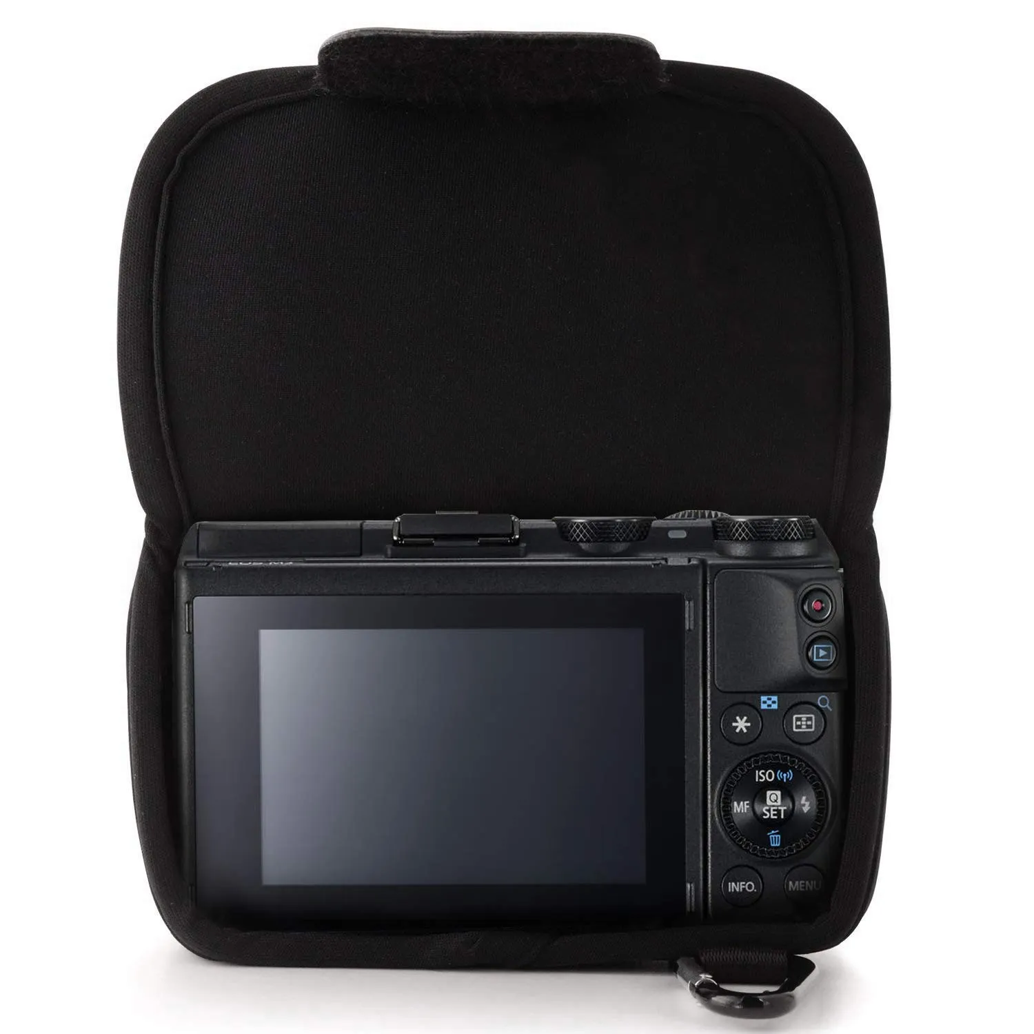 MegaGear Custodia Neoprene Canon EOS M3 18-55mm Nero Ultraleggera
