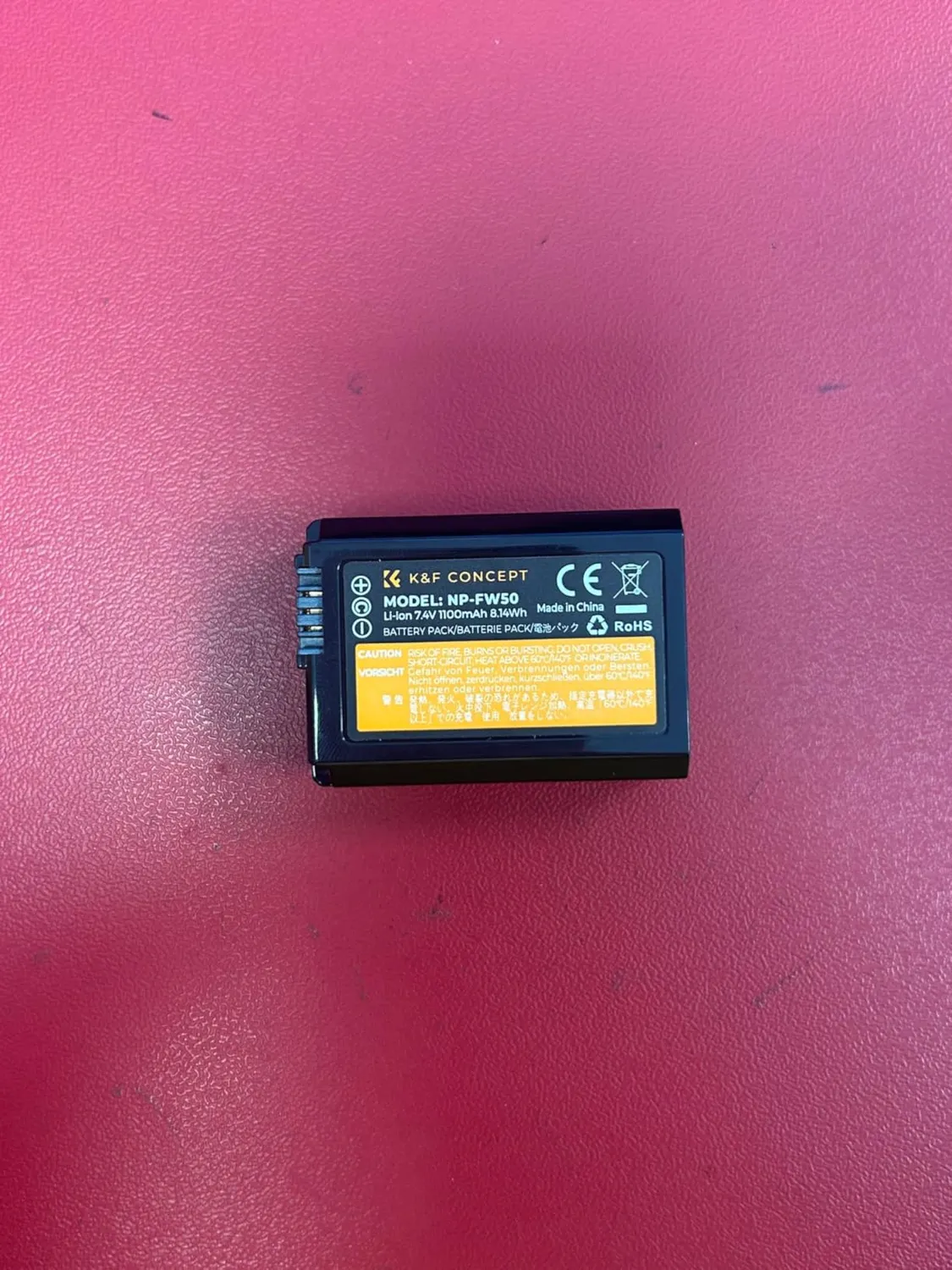 K&F Concept NP-FW50 Batteria Fotocamera 1100mAh Sony