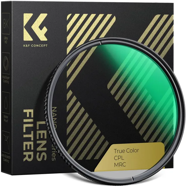 K&F Concept Nano-Xcel True Color Filtro CPL 82mm