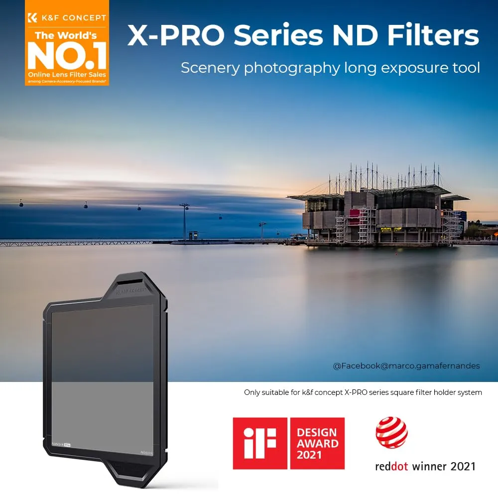 K&F Concept Nano-X PRO ND8 filtro quadrato 100x100mm 3 stop