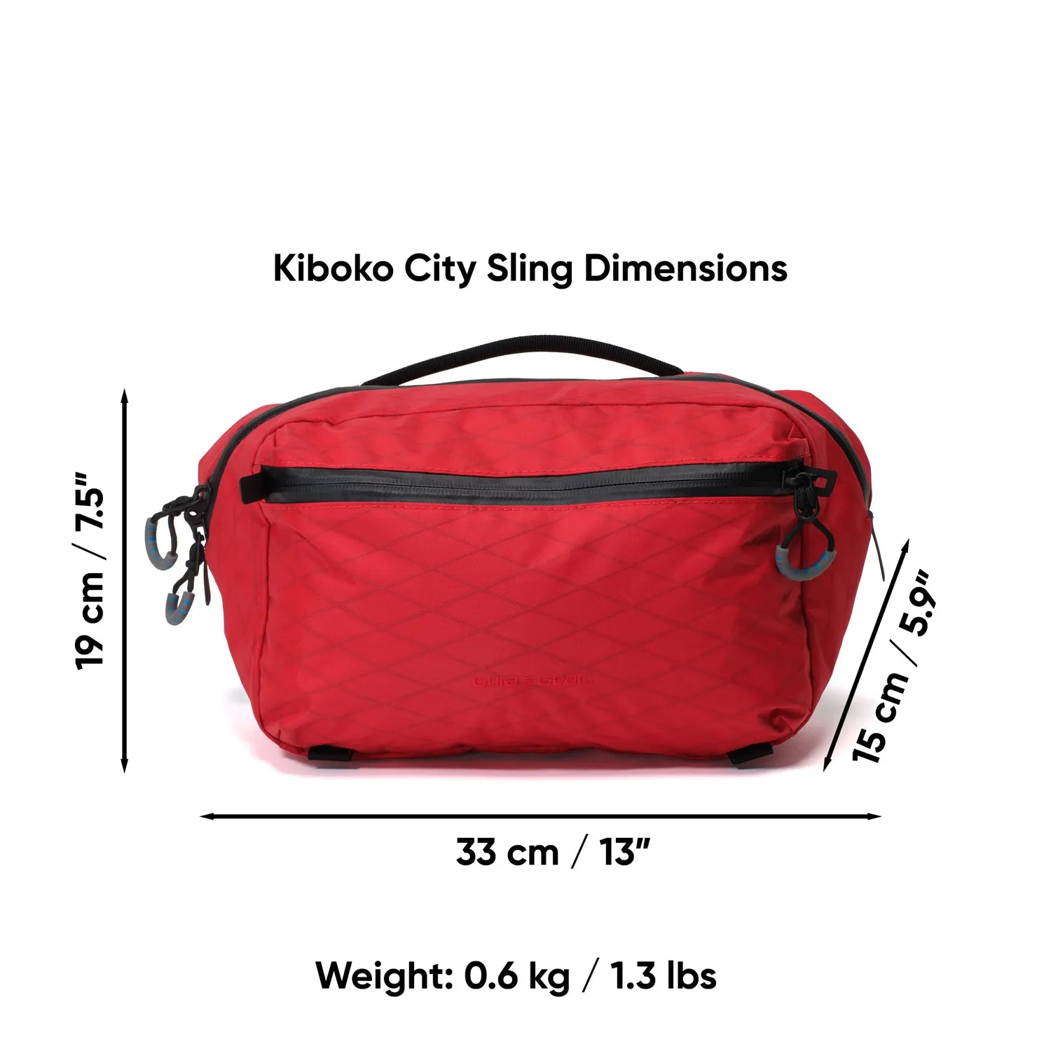Gura Gear Kiboko City Sling 6L tracolla foto nera