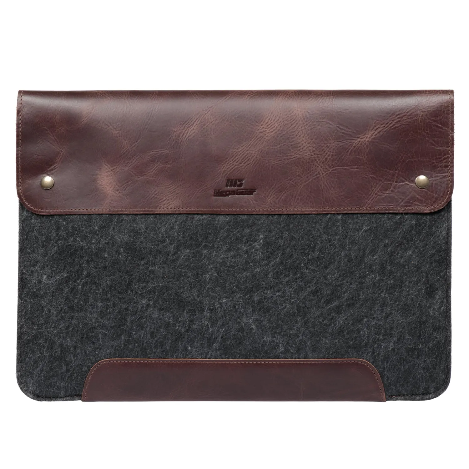 MegaGear Custodia Pelle MacBook 15-16 Marrone