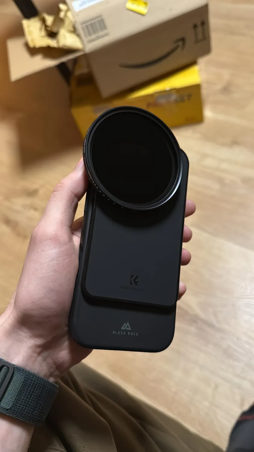 K&F Concept adattatore magnetico filtri 67mm iPhone 6,1" portafiltro