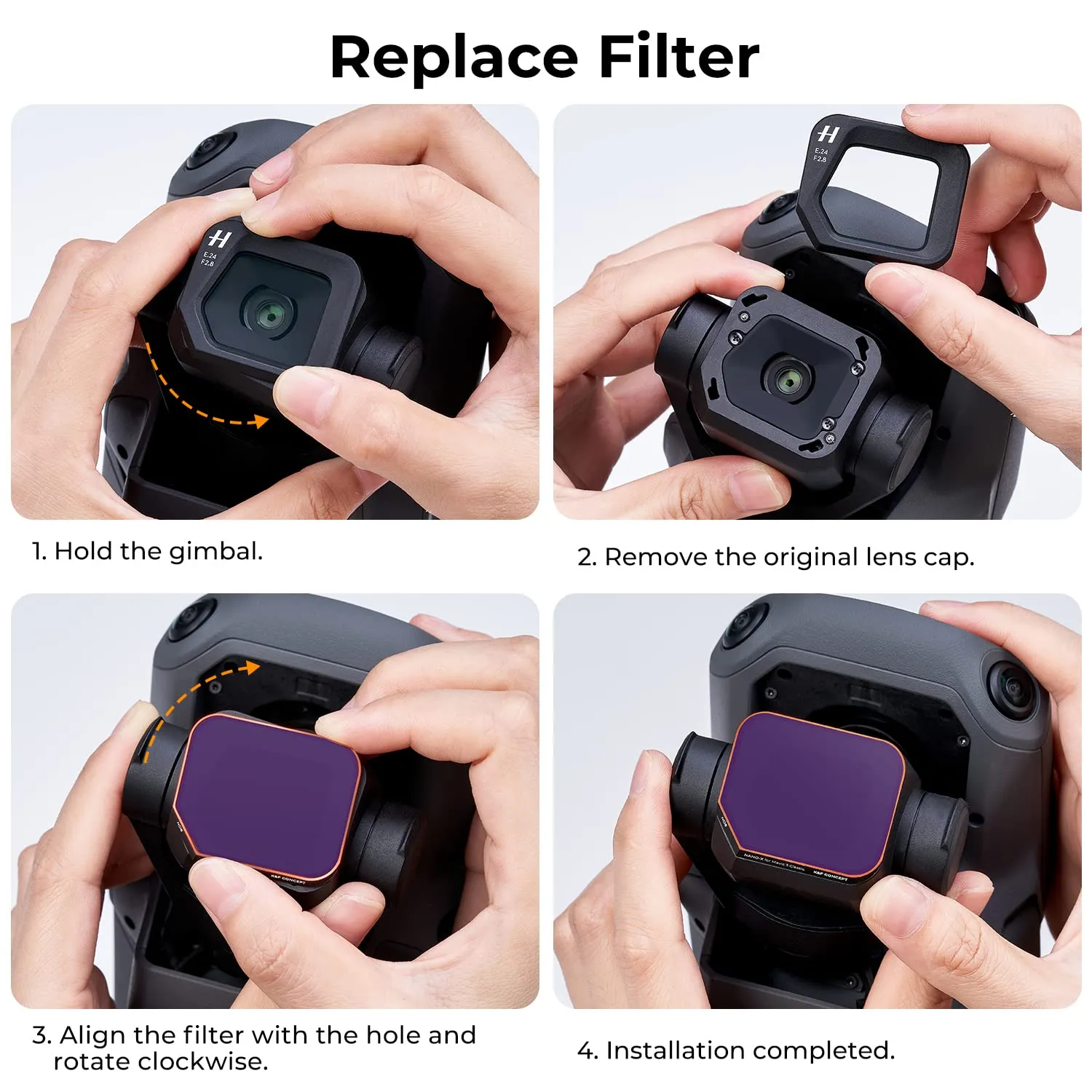 K&F Concept Standard Day Kit 4 Filtri ND Mavic 3 Classic