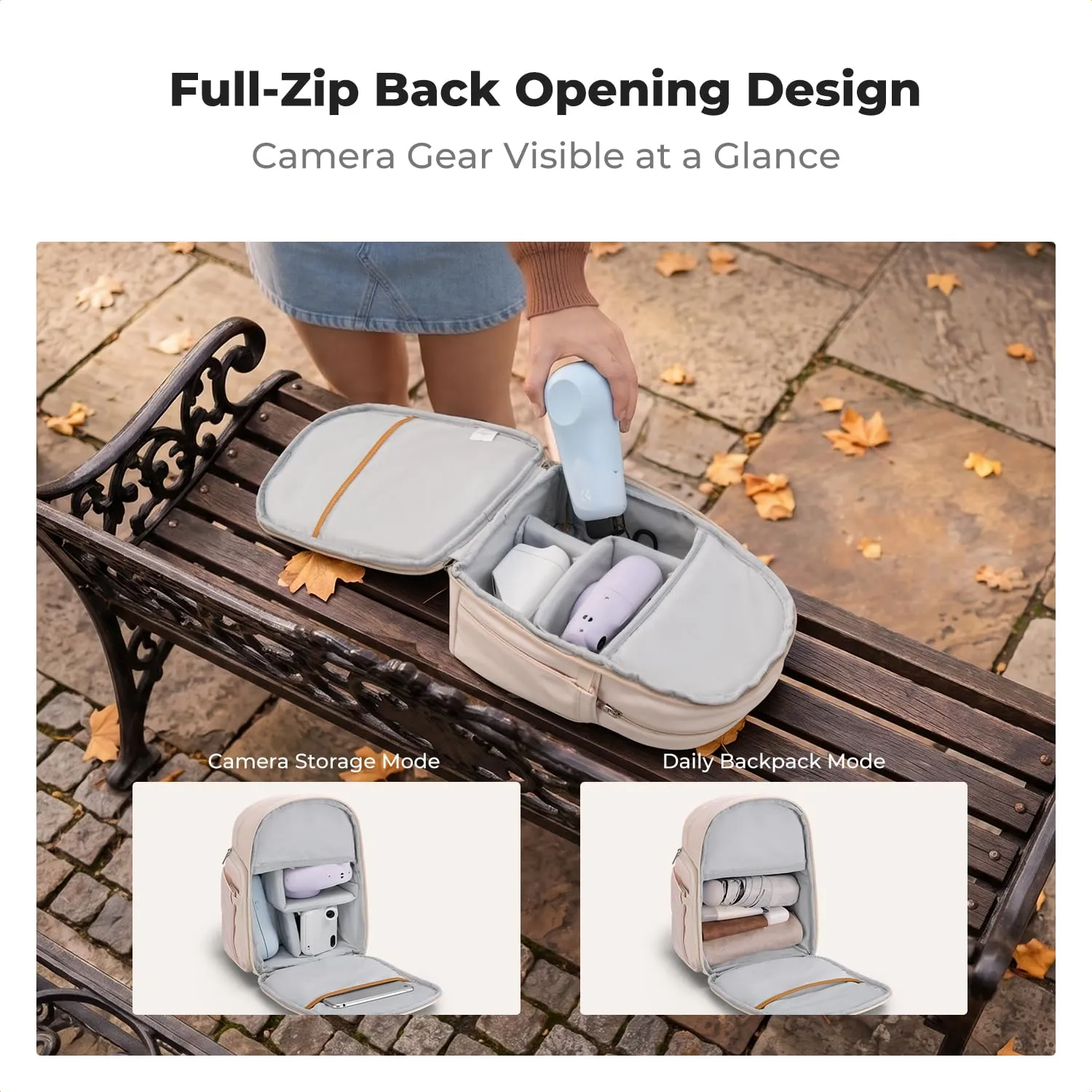 Concept Zaino Fotografico Donna Impermeabile 10,1"