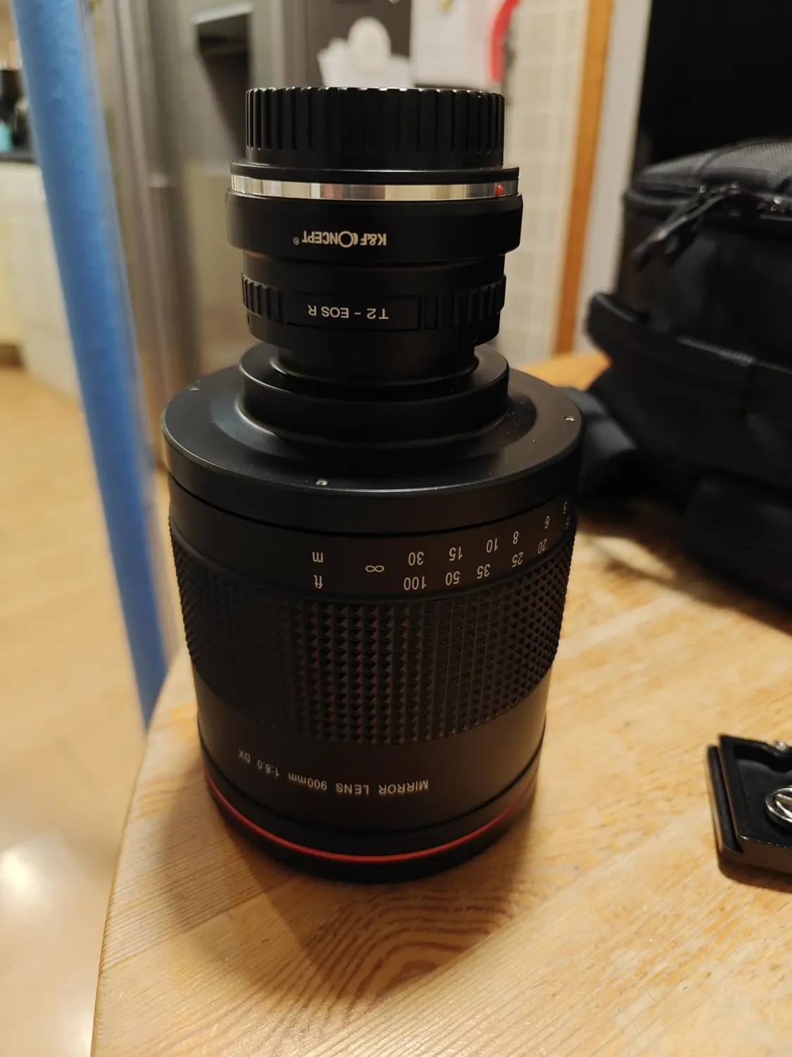 K&F Concept T2-EOS R adattatore obiettivi manuale