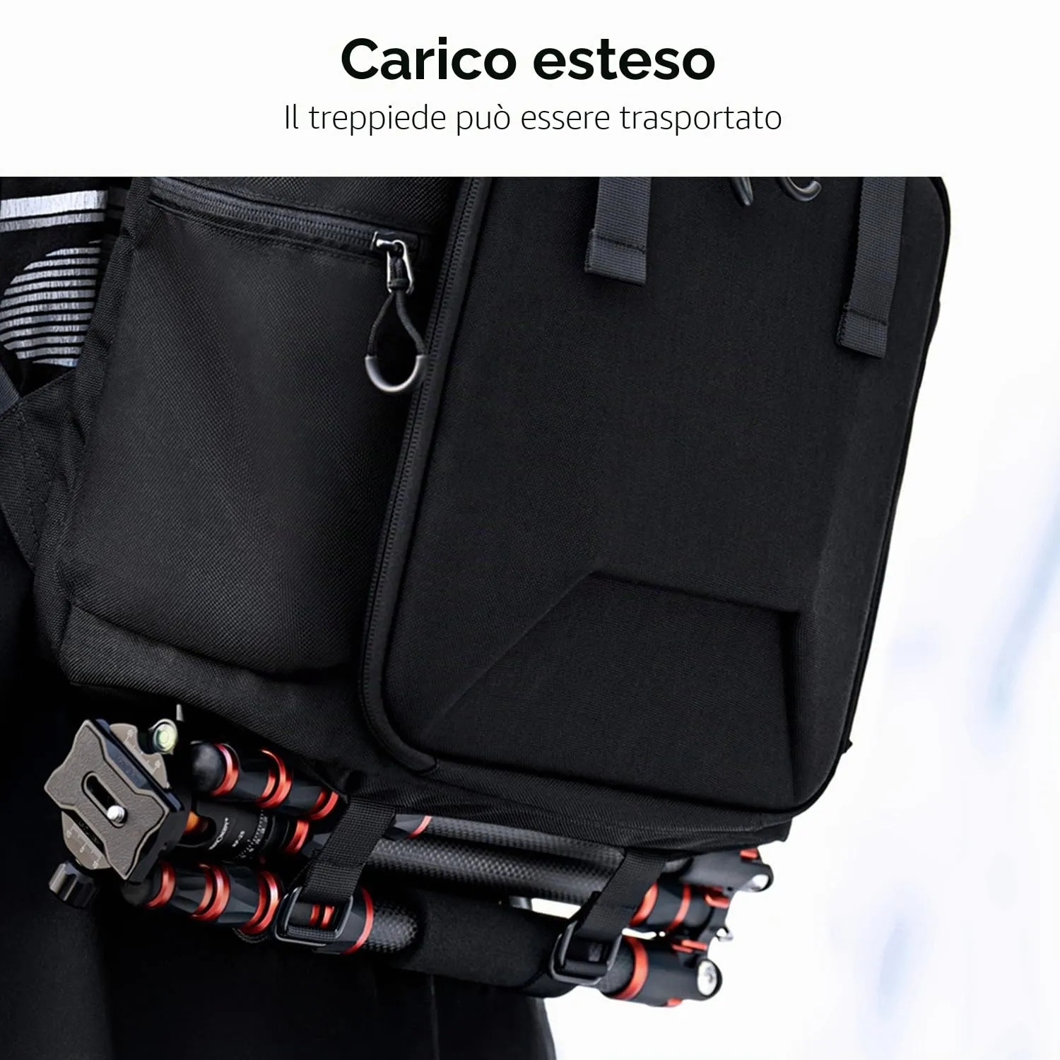 K&F Concept Zaino Fotocamera Nero 25L