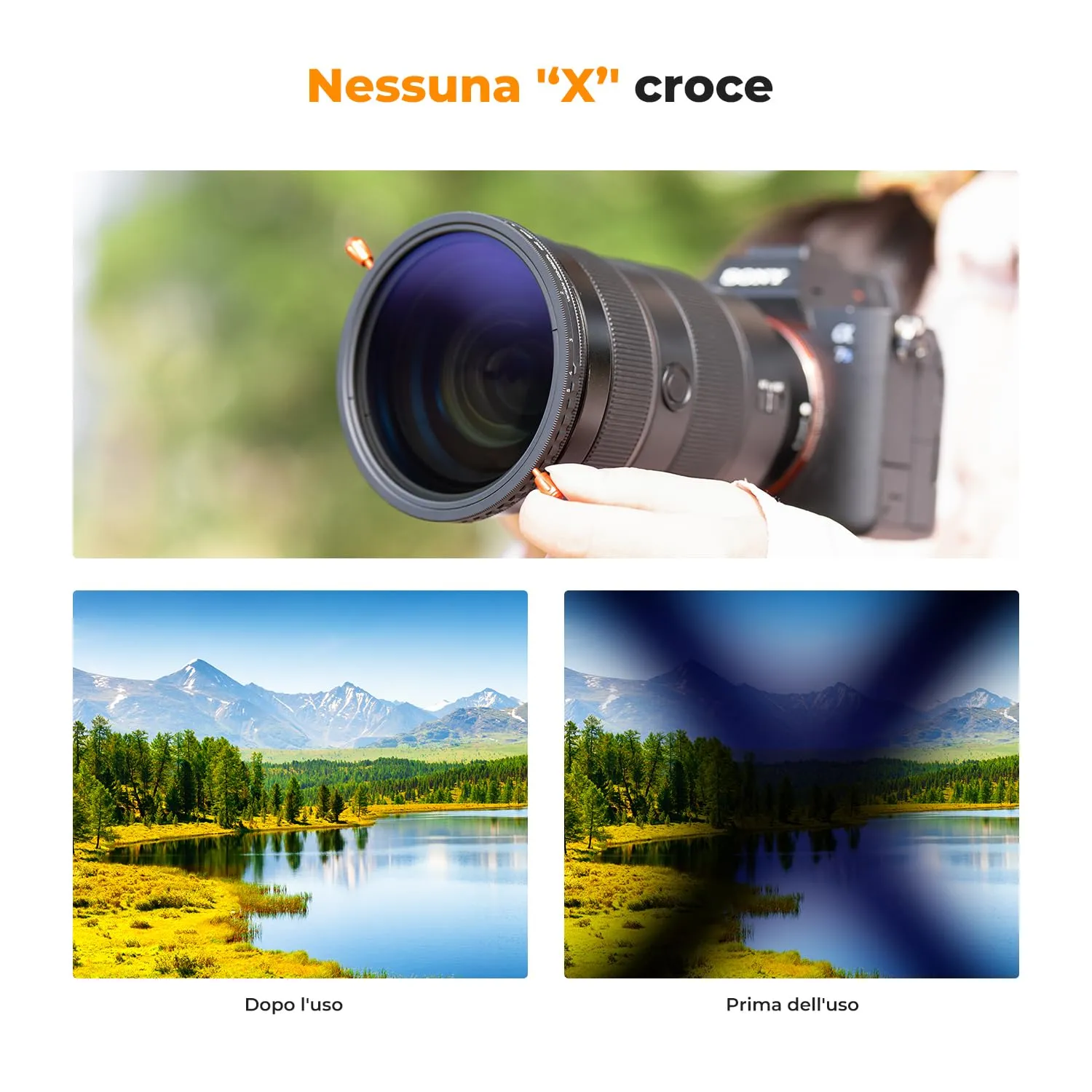 K&F Concept Nano-Klear ND2-32 CPL filtro 67mm variabile