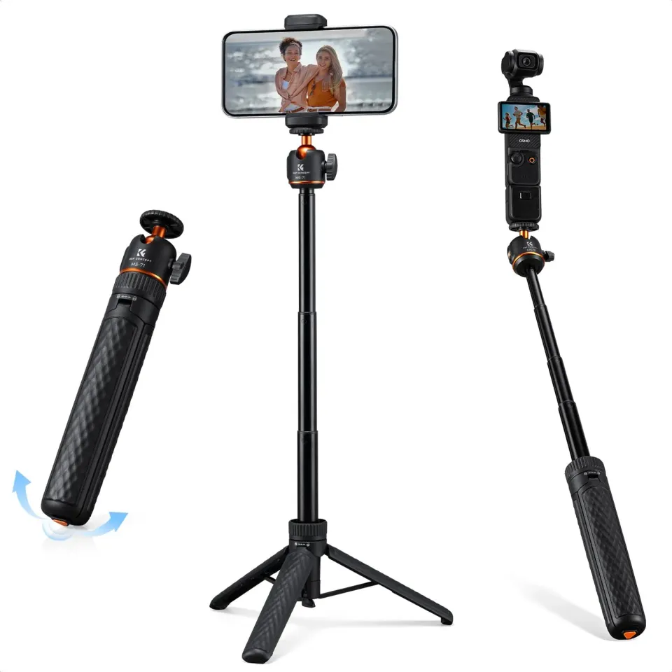 K&F Concept 65cm Treppiede Smartphone con Telecomando