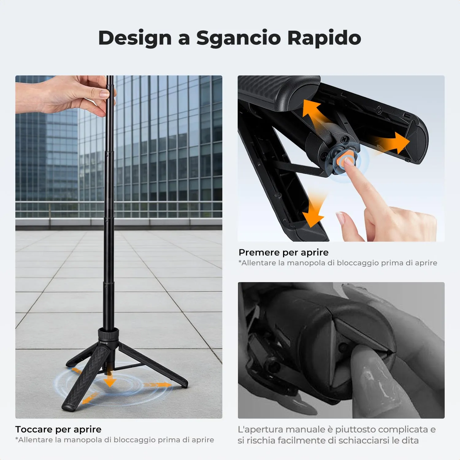 K&F Concept 65cm Treppiede Smartphone con Telecomando