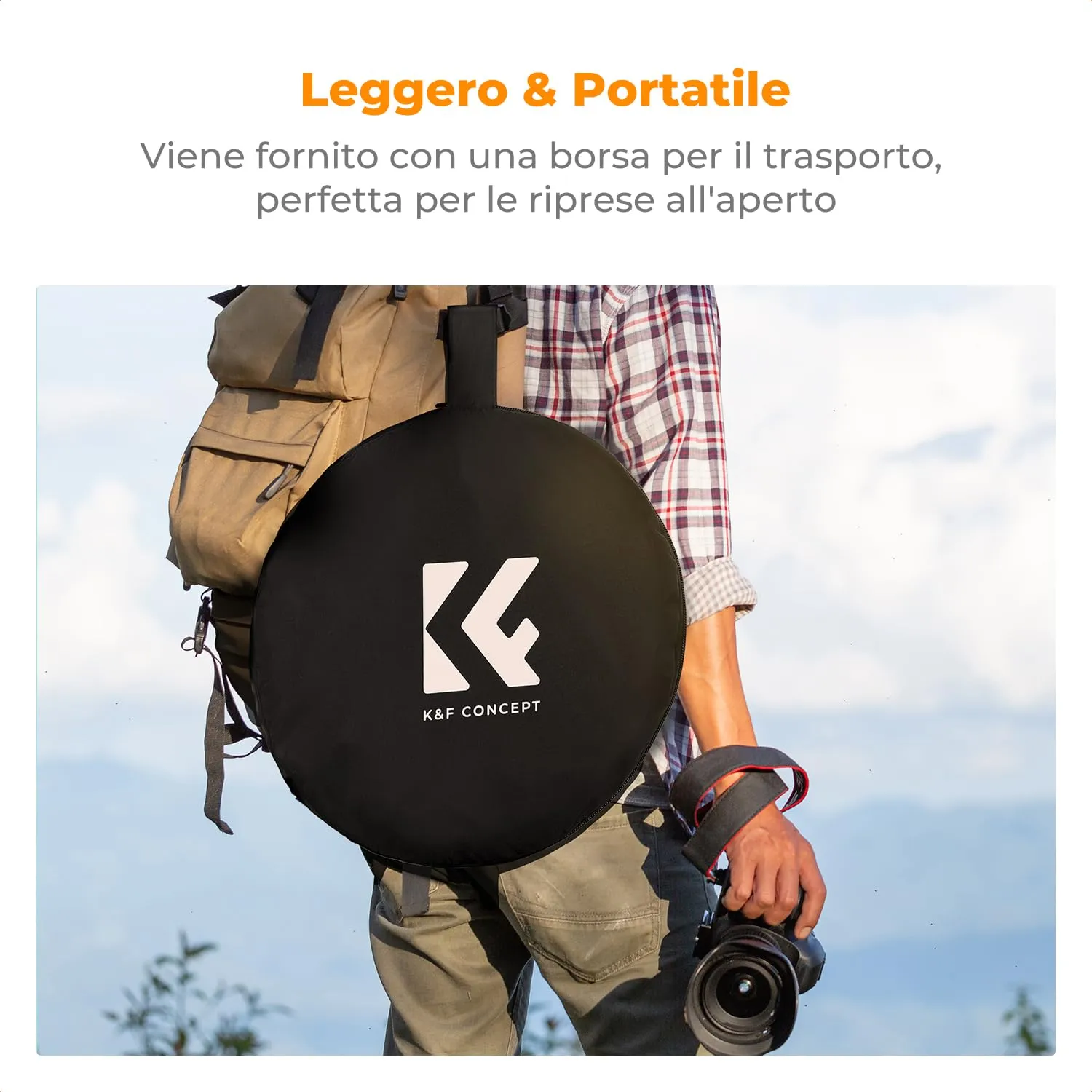 K&F Concept riflettore fotografico 5in1 100x150cm