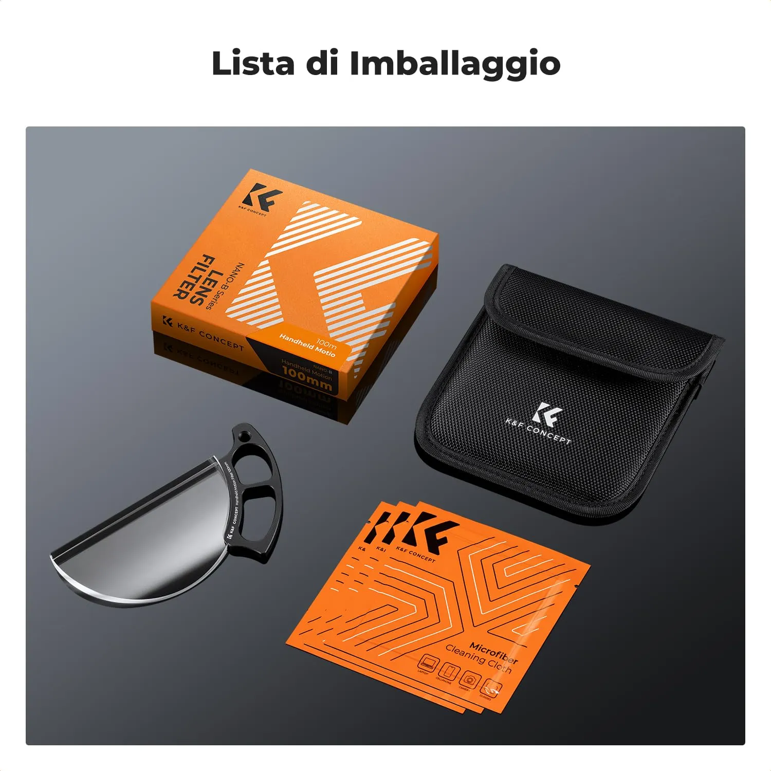 K&F Concept Nano 100mm filtro prisma lineare medio