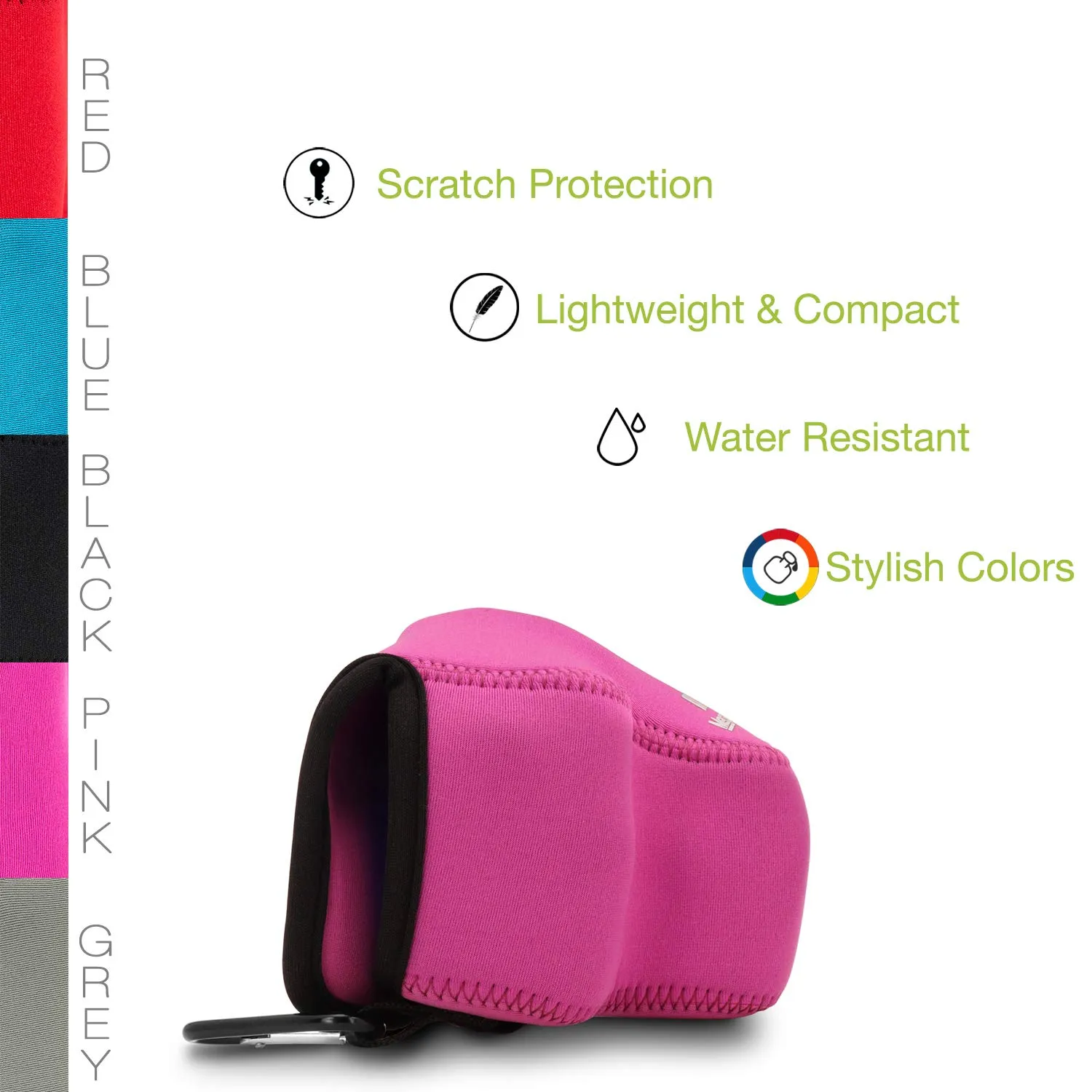 MegaGear MG1038 Custodia Neoprene Canon M50 rosa