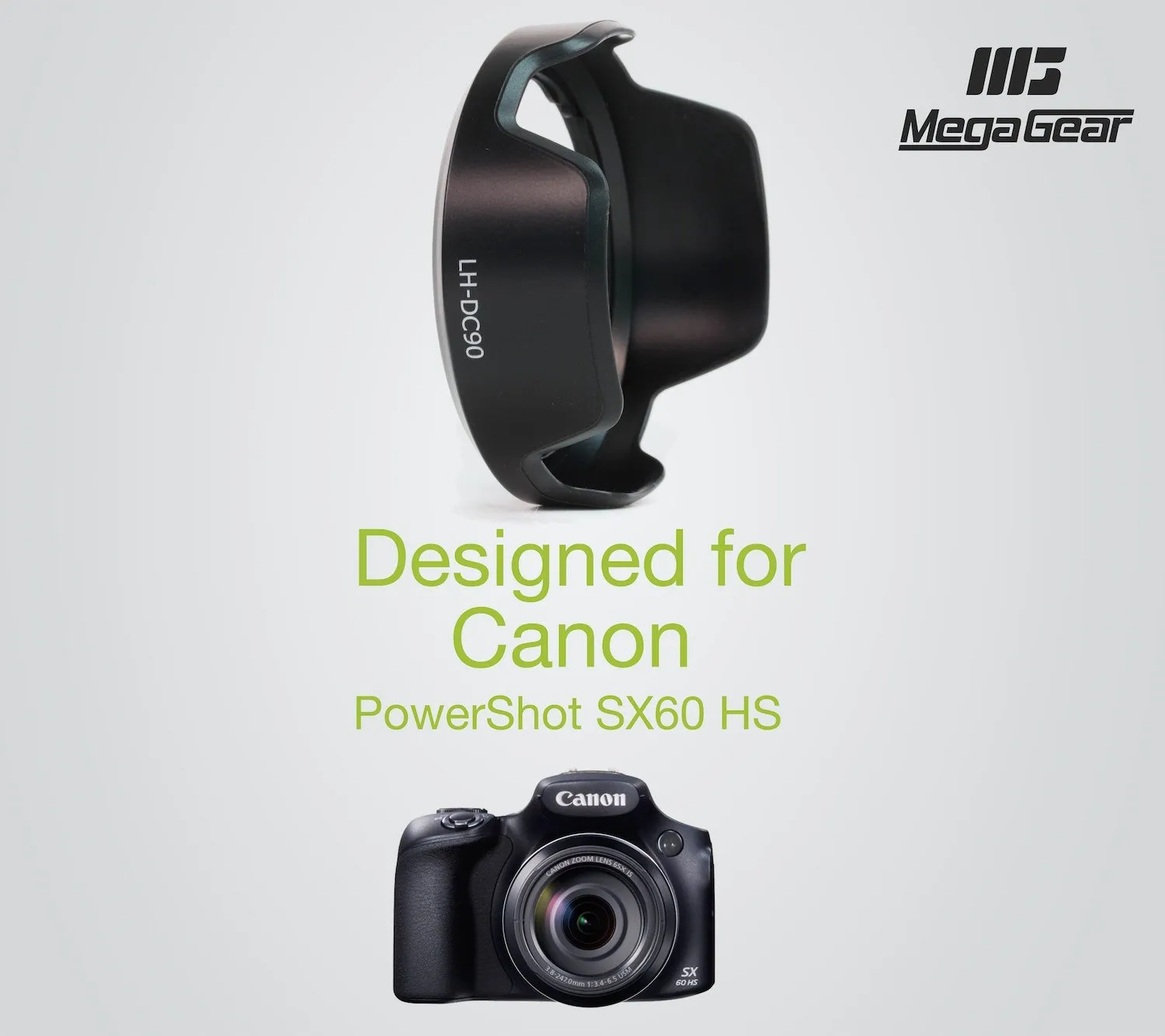 MegaGear LH-DC90 paraluce Canon SX60 HS leggero