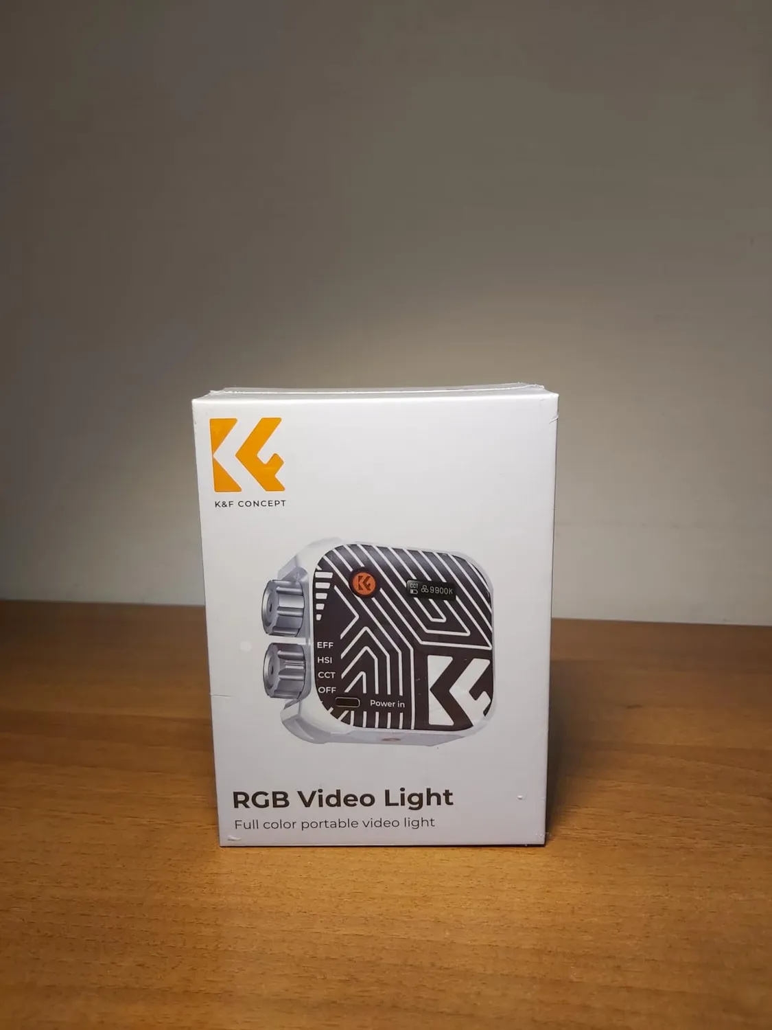 K&F Concept L01 luce video RGB 2500-9900K nera
