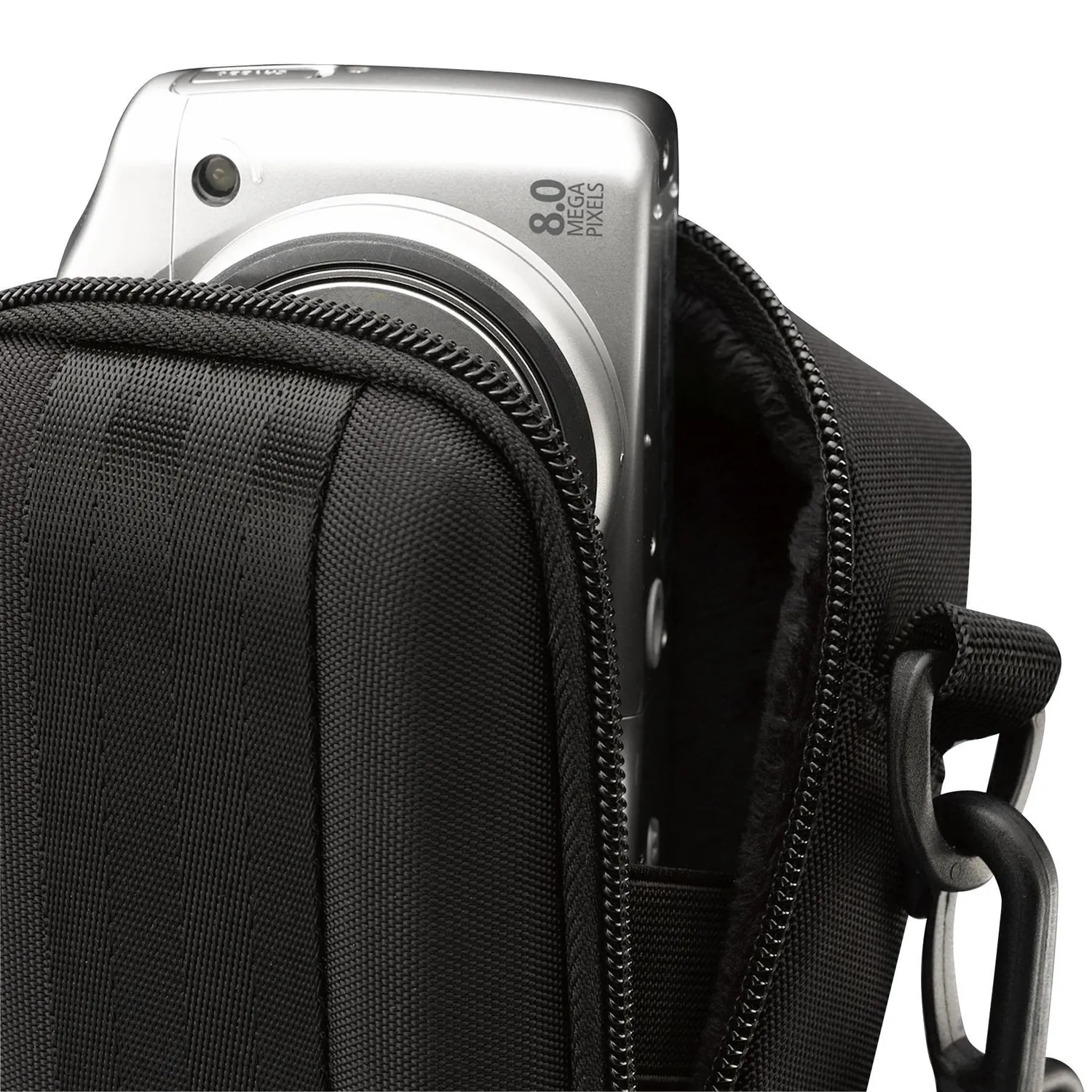 Case Logic QPB-202 custodia compatta nera per flash