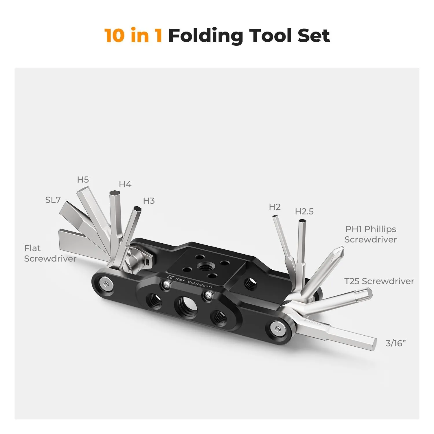 K&F Concept Multitool 10-in-1 Fotocamera Treppiede