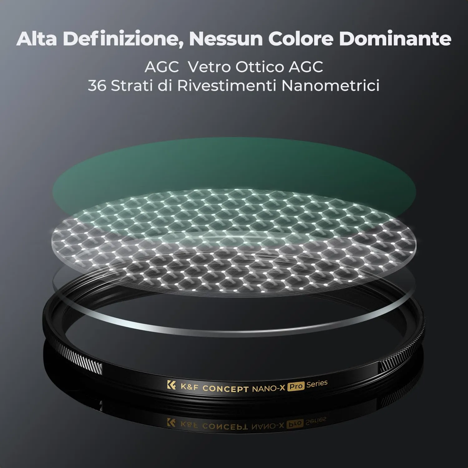 K&F Concept Nano-Xcel Pro Black-Mist 1/4 filtro 67mm cinema