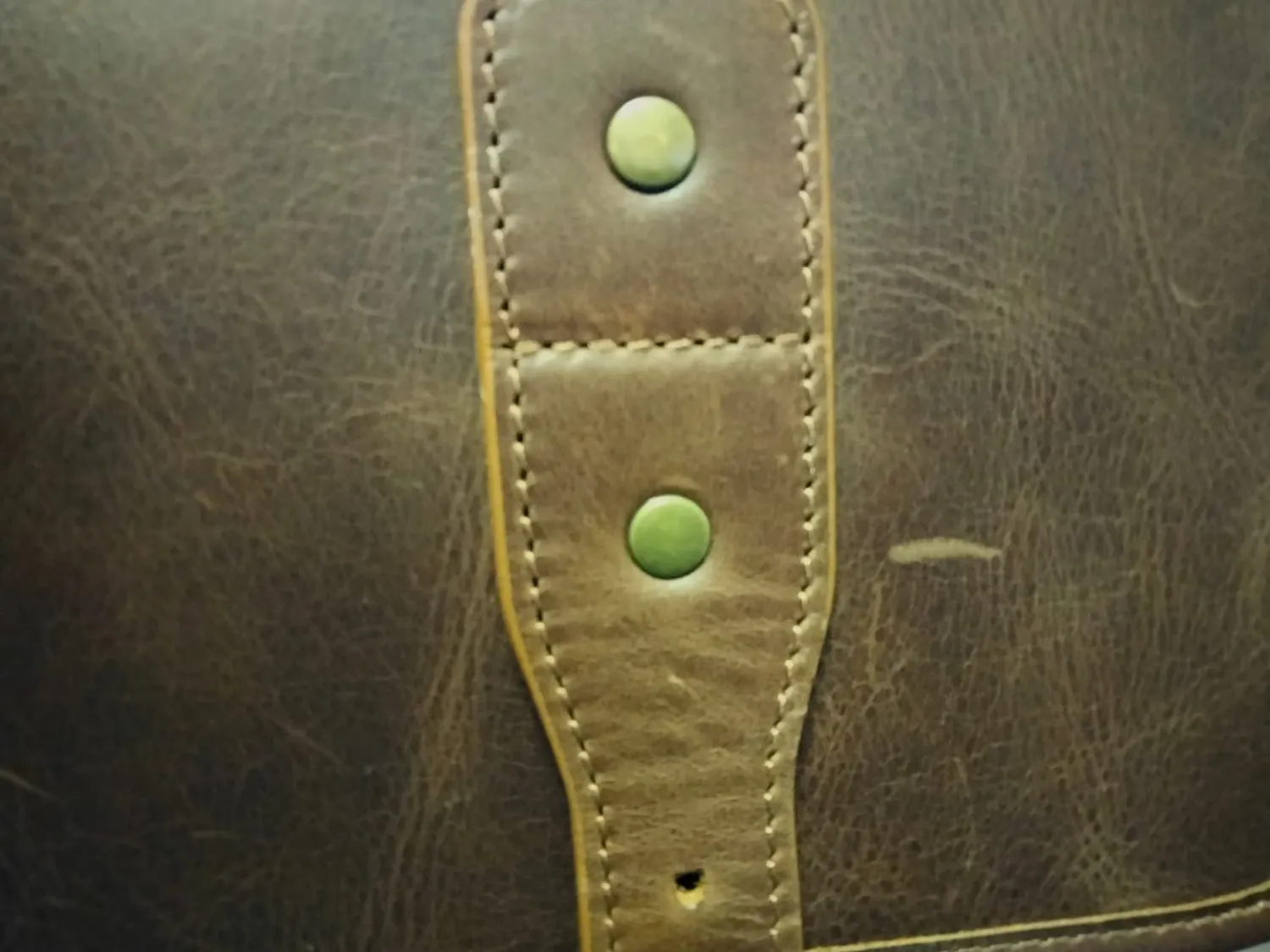 MegaGear Borsa messenger pelle uomo oliva laptop 13 pollici