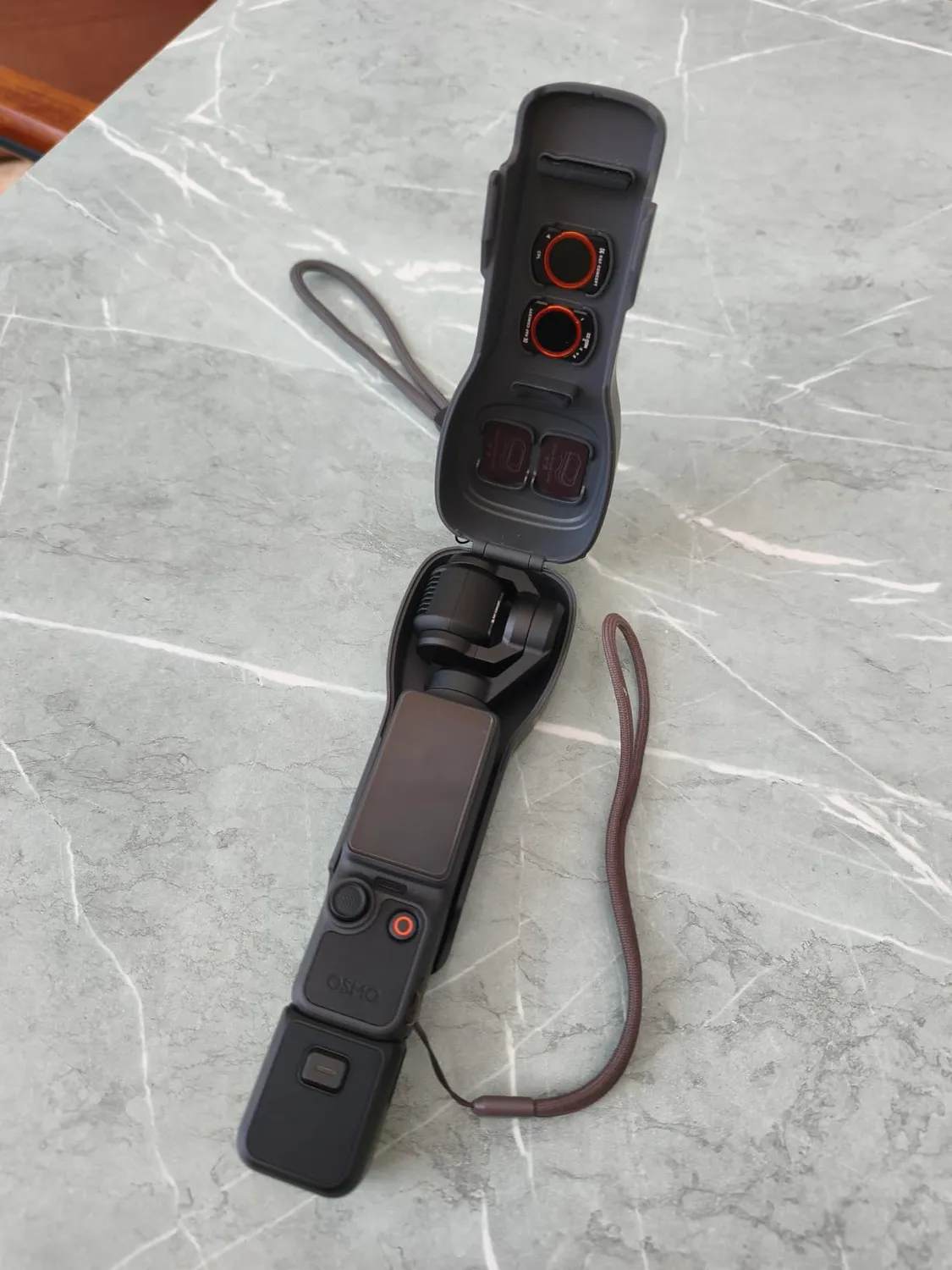 K&F Concept Custodia DJI Pocket 3 Pocket 4 Grigio Scuro Filtri