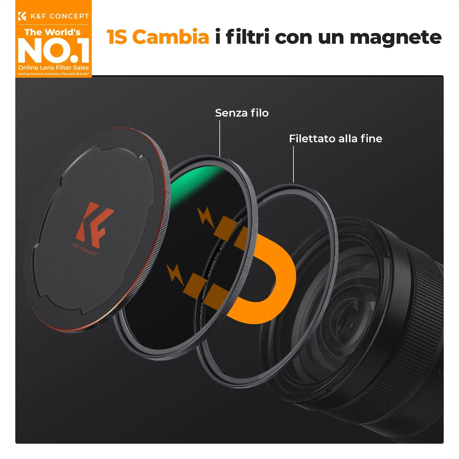 K&F Concept Nano-X filtro magnetico ND1000 67mm 10 stop kit