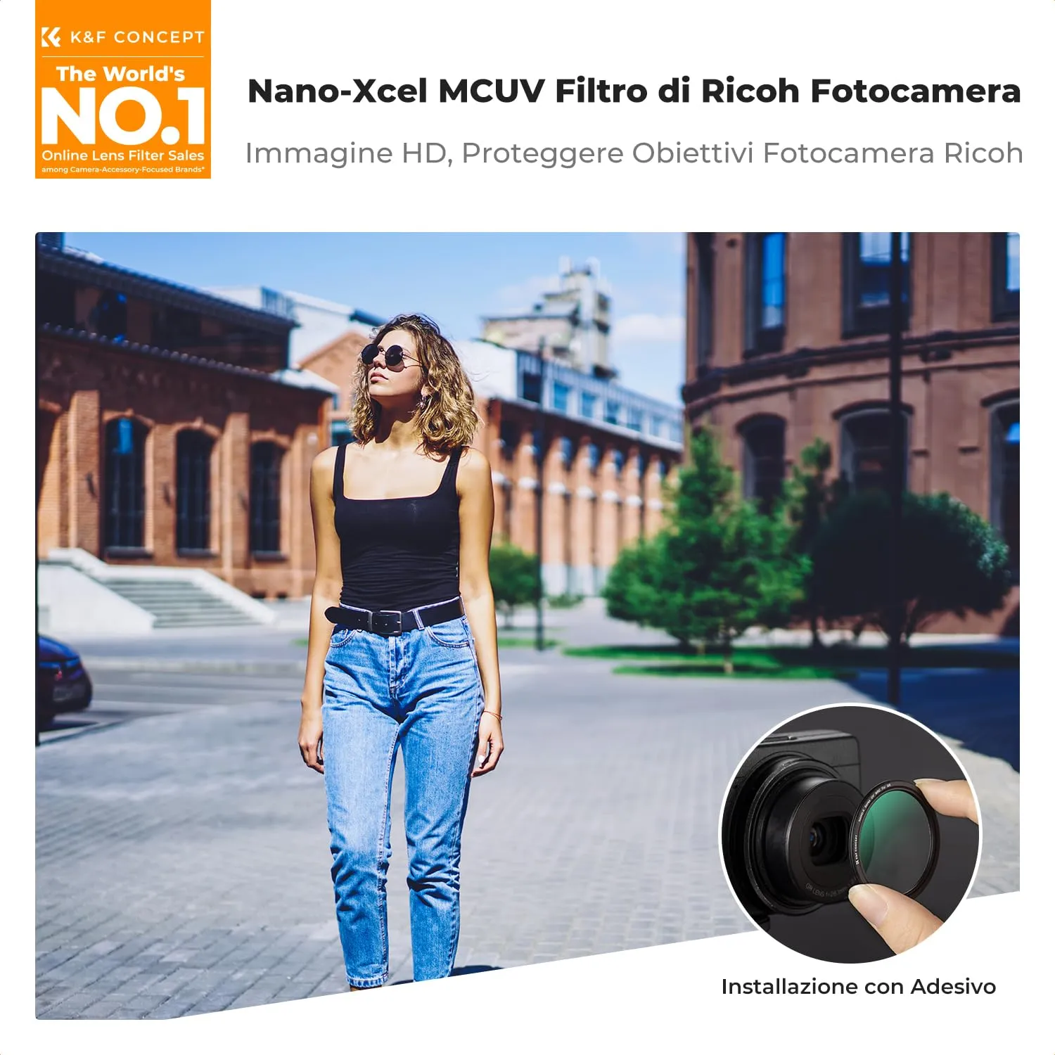 K&F Concept Filtro Protettivo UV Ricoh GR MCUV