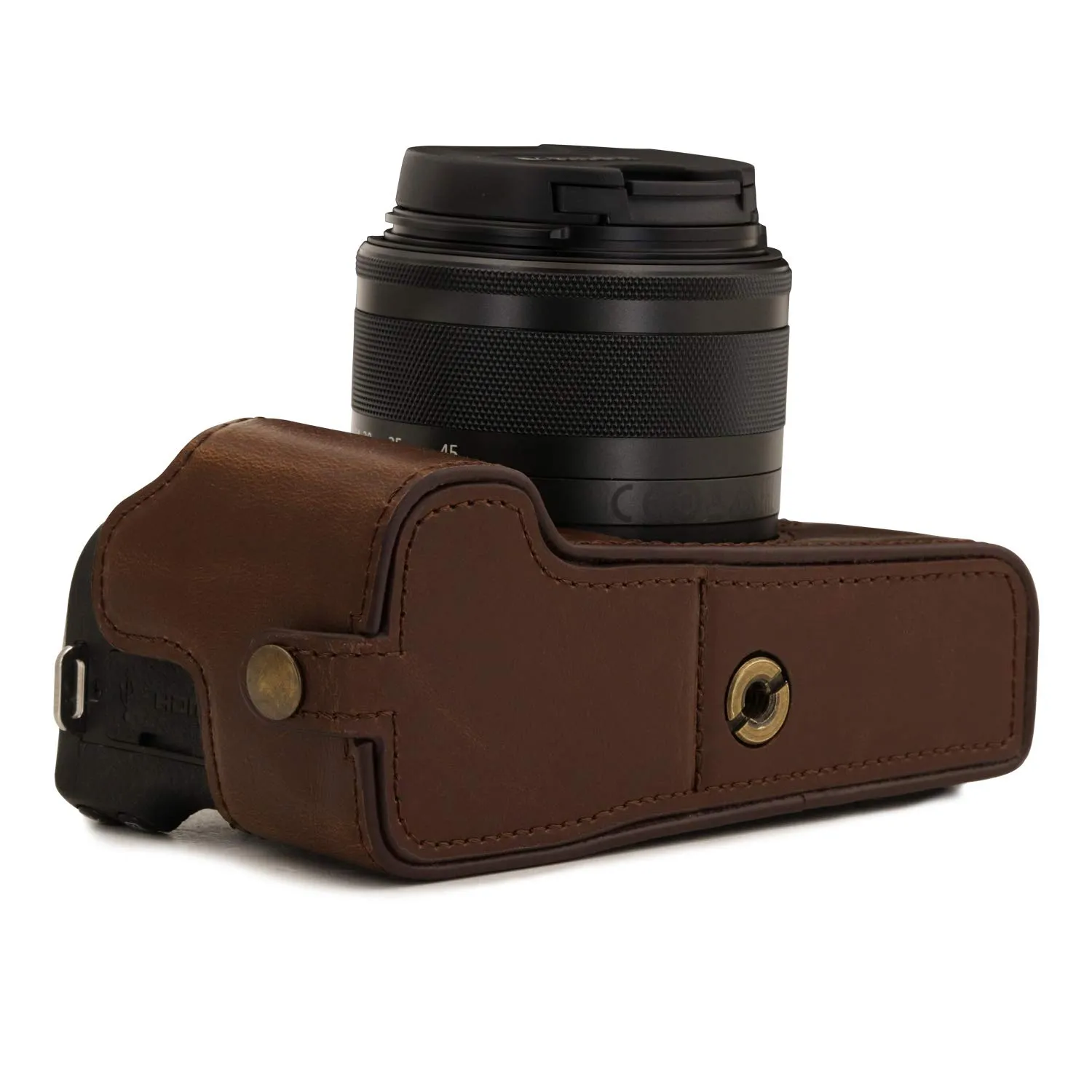 MegaGear Ever Ready MG1749 mezza custodia M6 Mark II marrone scuro