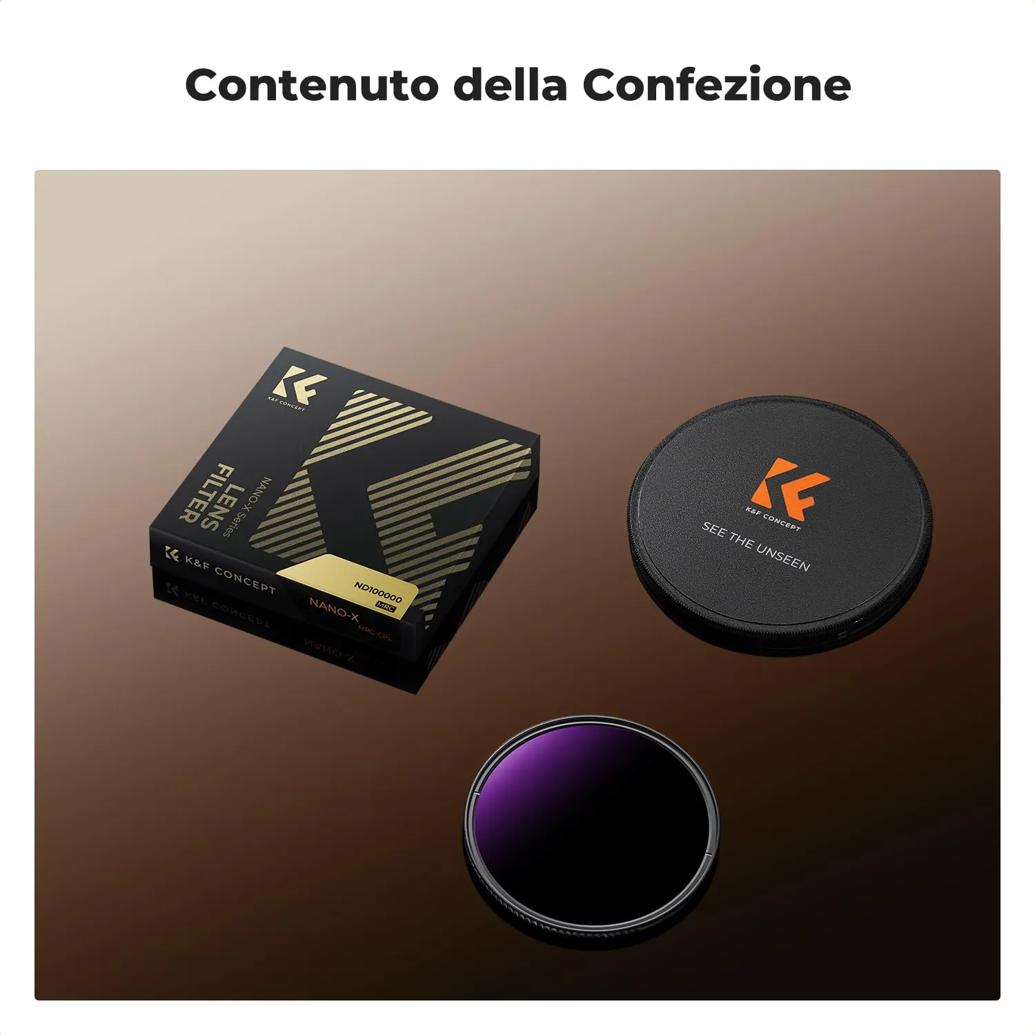 K&F Concept Nano-Xcel ND100000 filtro 82mm solare