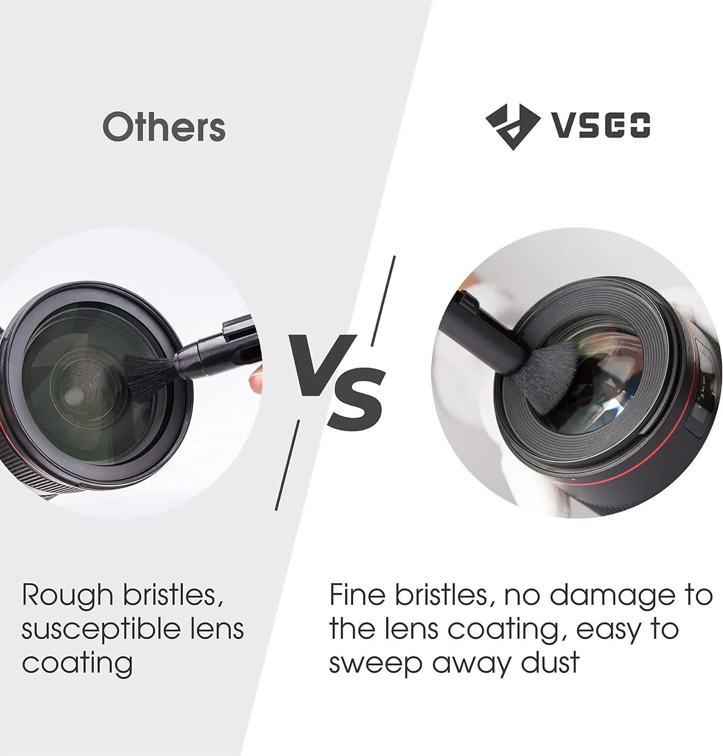 VSGO V-P03E penna pulizia lenti carbonio