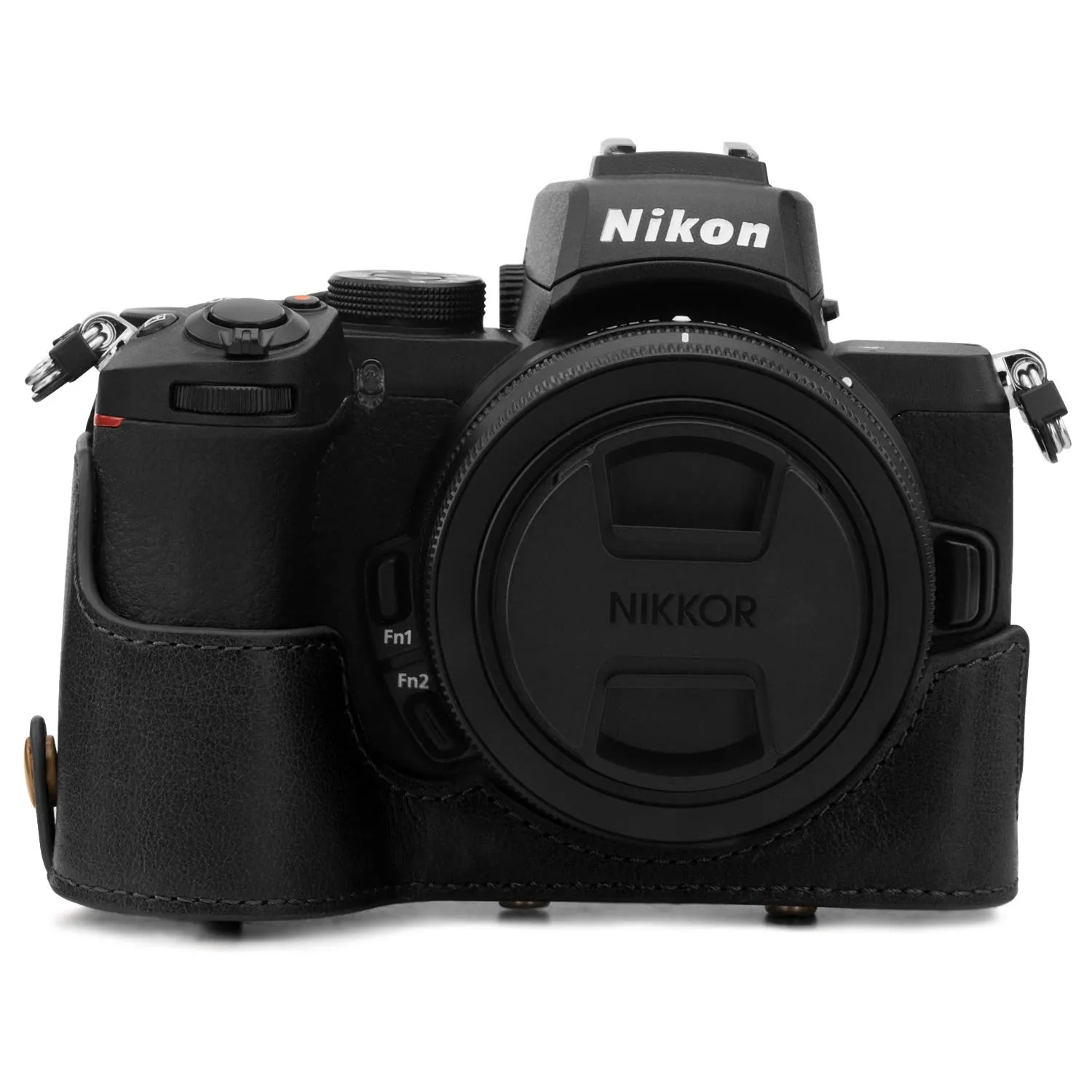 MegaGear Custodia Pelle Nikon Z50 16-50mm Nera Ever Ready