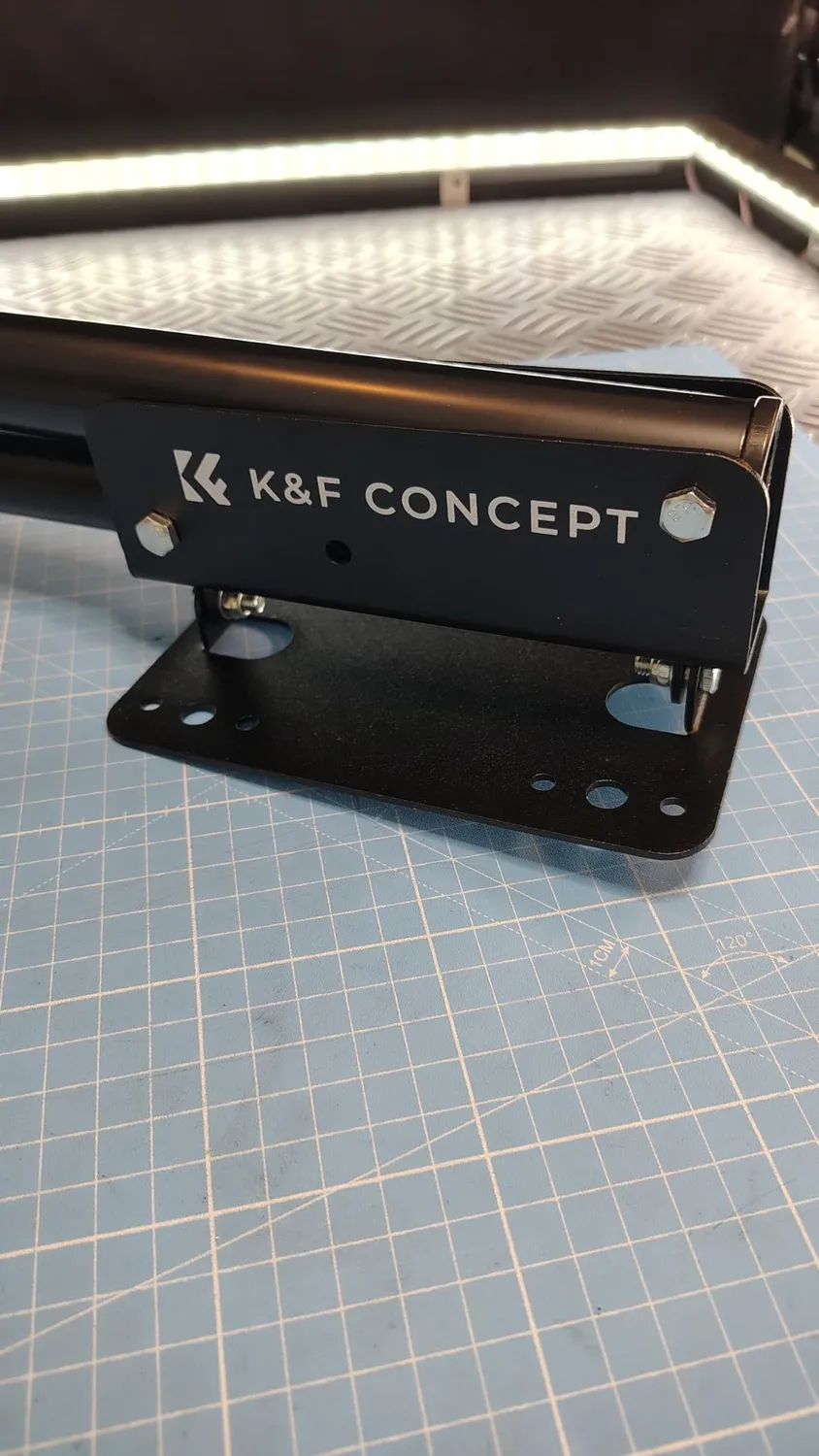 K&F Concept braccio triangolare parete 130cm metallo 1/4"-3/8"