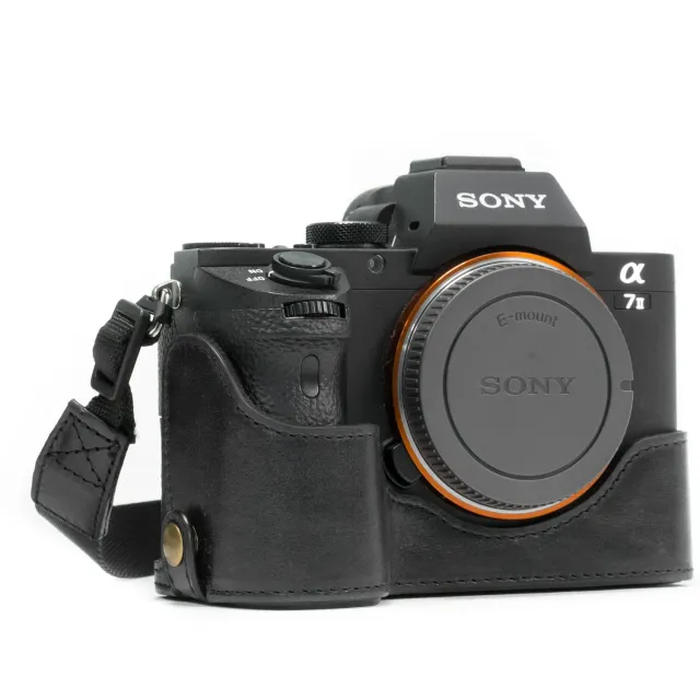 MegaGear Ever Ready custodia A7 II A7R II A7S II nera vera pelle