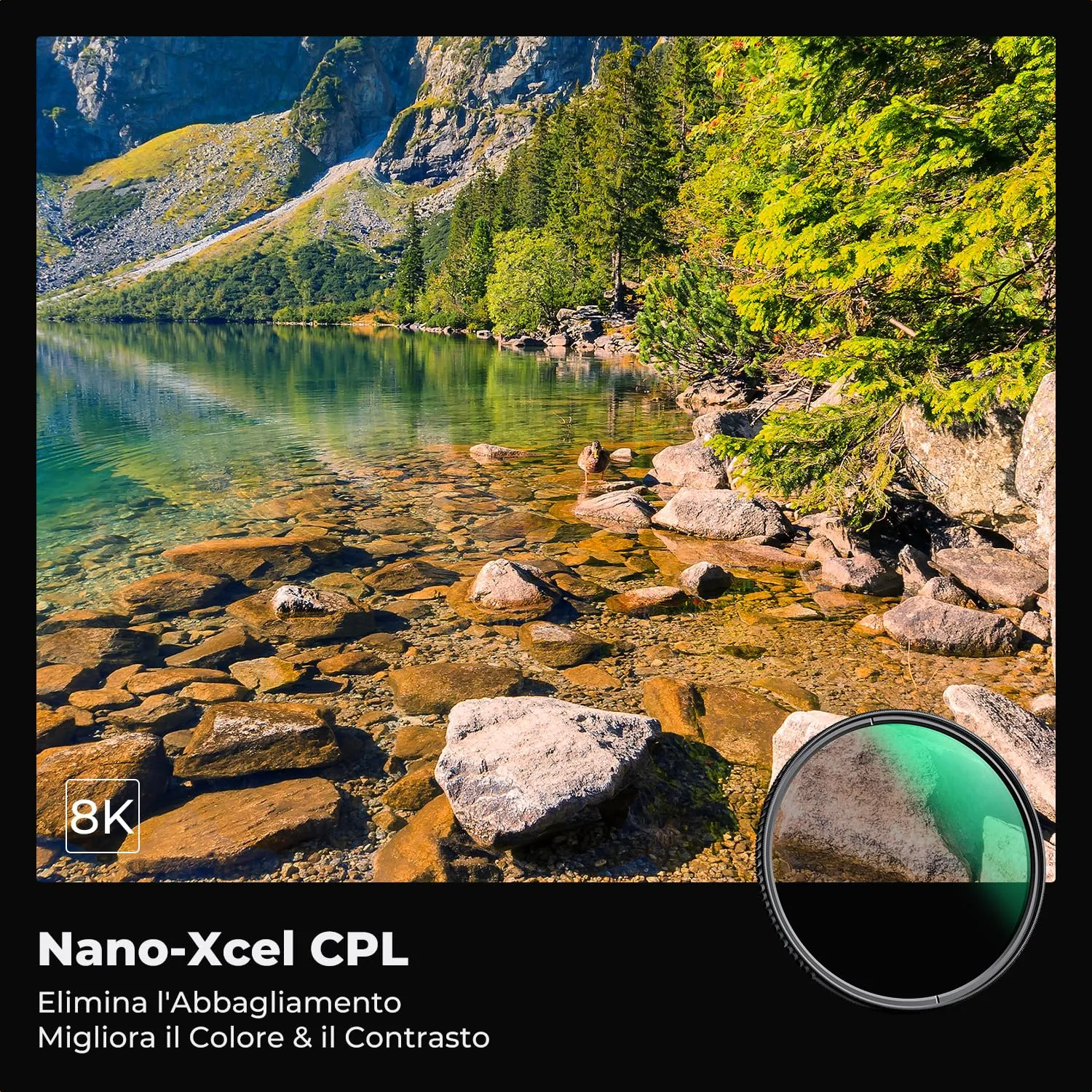 K&F Concept Nano-Xcel Filtro CPL 39mm Sottile