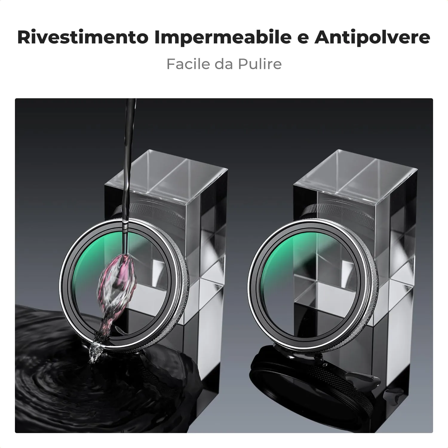 K&F Concept Nano-Xcel filtro UV Fujifilm X100 con tappo