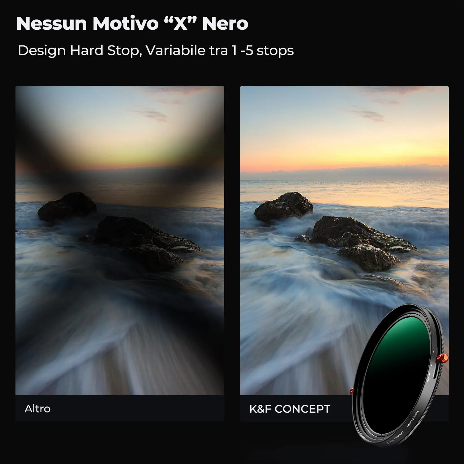 K&F Concept Nano-Xcel ND2-32 filtro ND 67mm 2in1 CPL
