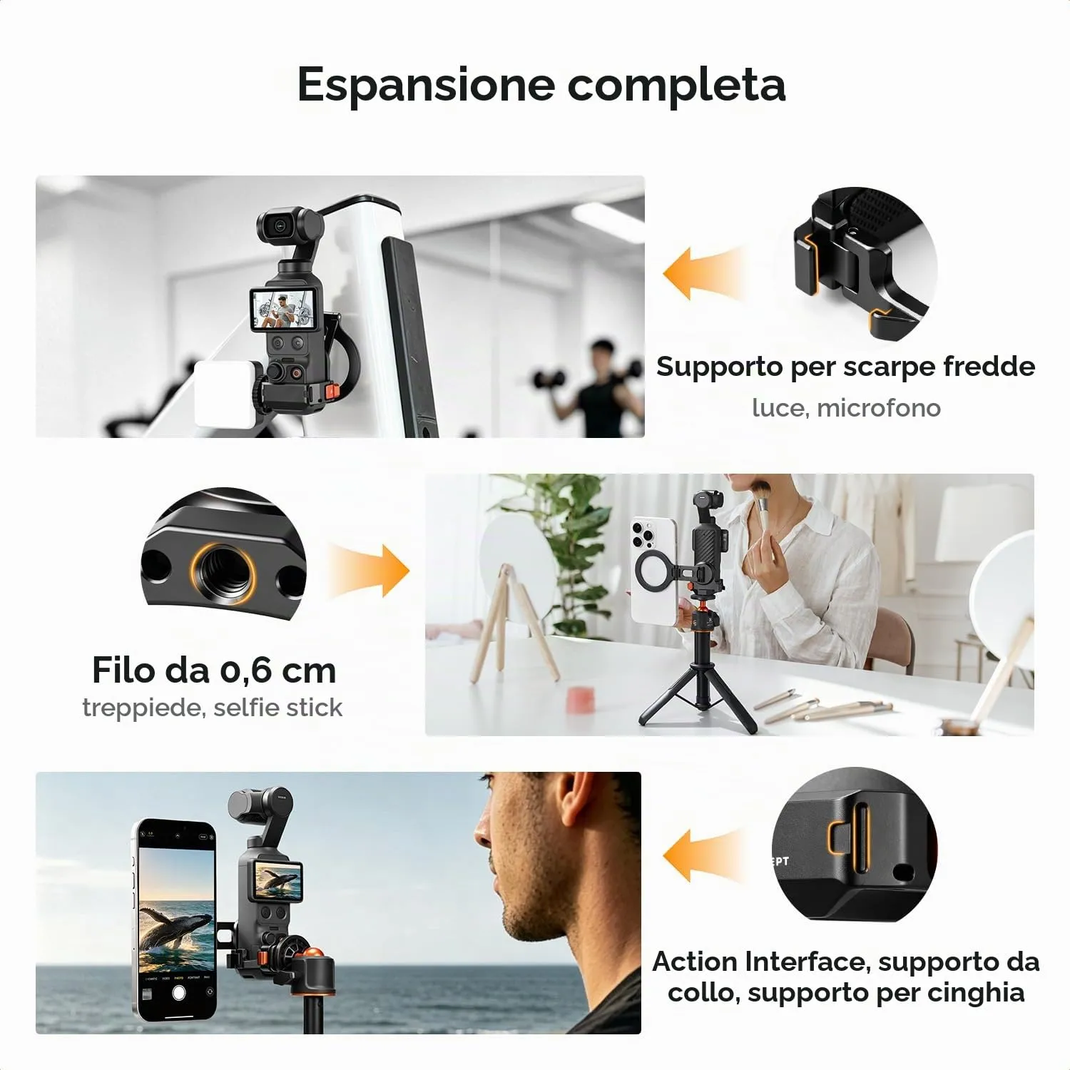 K&F Concept PP62 Gabbia Magnetica per DJI Pocket 3/4/4P