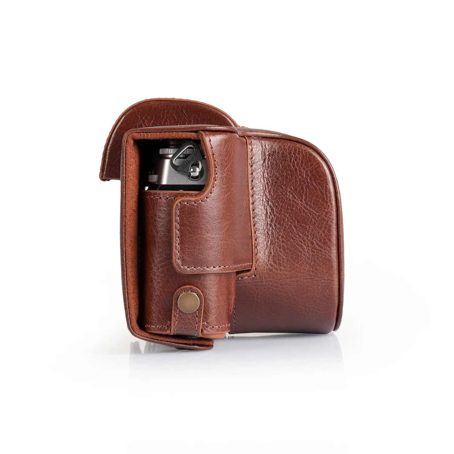 MegaGear Ever Ready Custodia Pelle Nikon Z fc Marrone 16-50mm