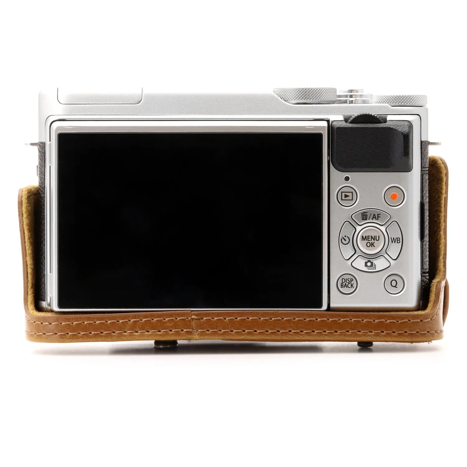 MegaGear MG1003 custodia fotocamera Fujifilm X-A10 marrone chiaro