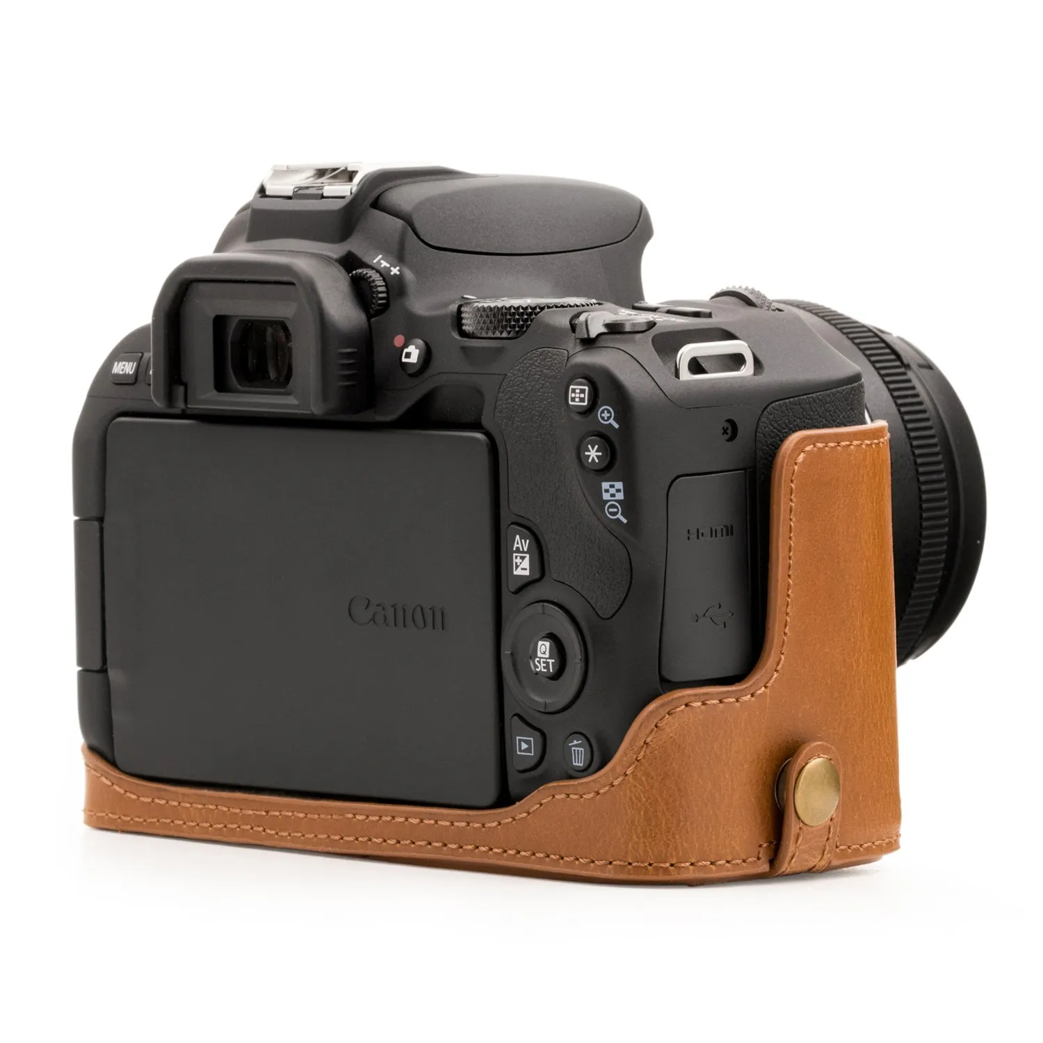MegaGear Ever Ready mezza custodia 250D pelle marrone chiaro