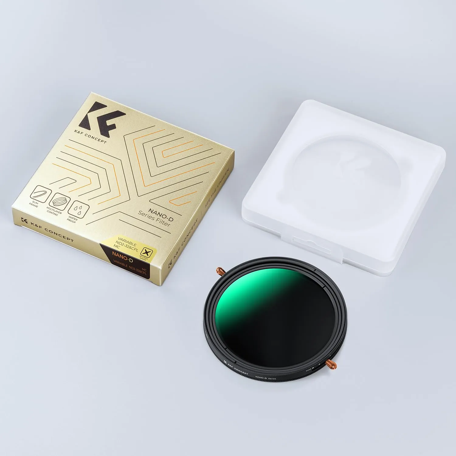 K&F Concept ND2-32 CPL Filtro Variabile 67mm 2 in 1