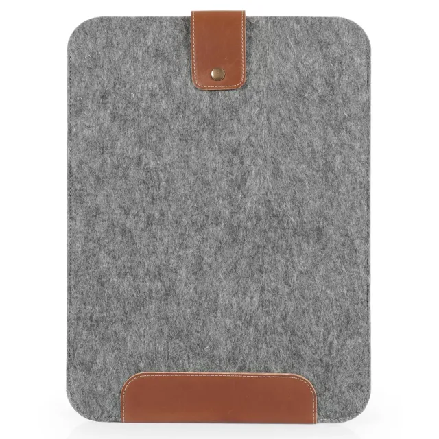 MegaGear custodia laptop 15 pollici grigia in pelle e pile