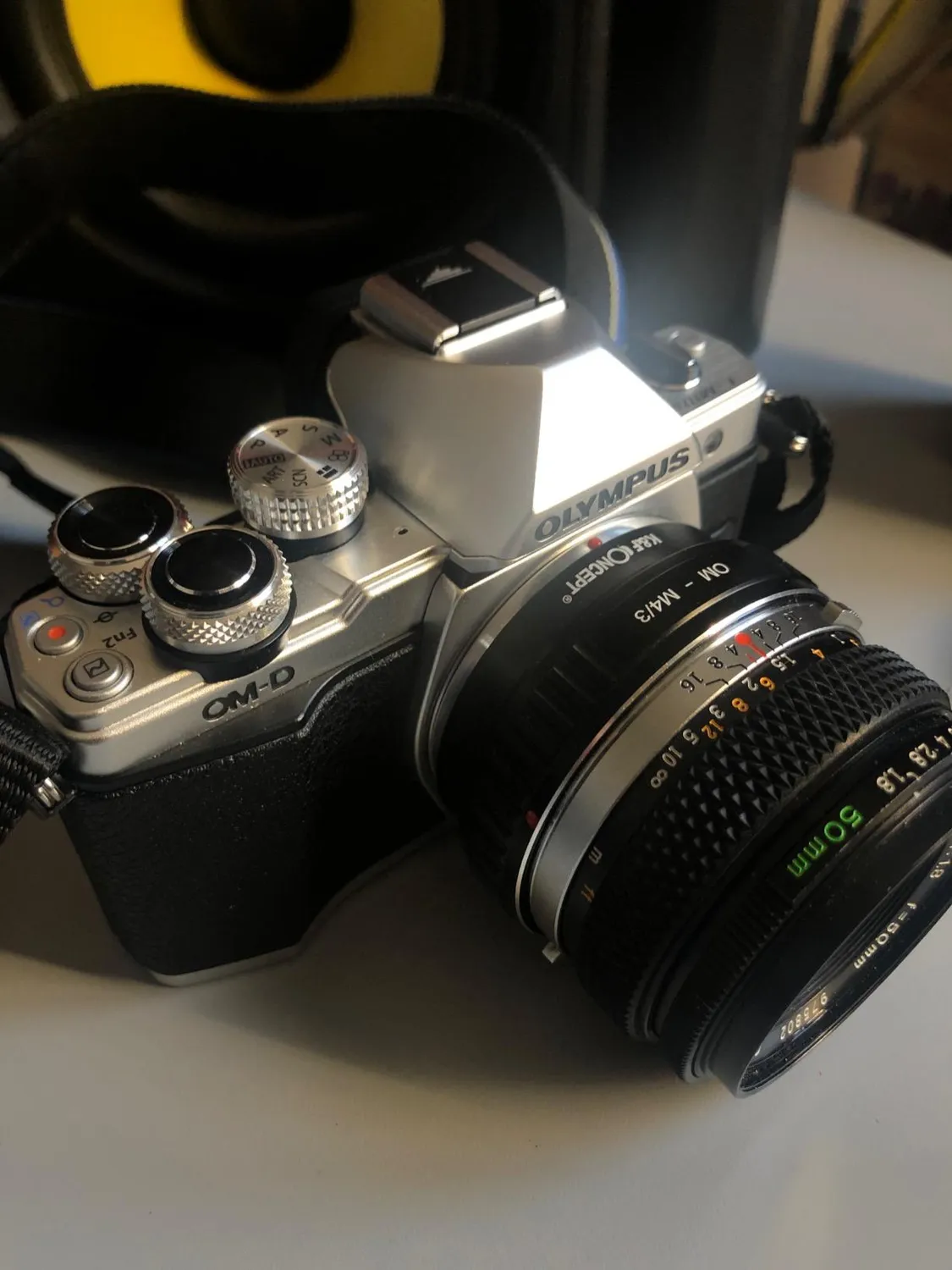 K&F Concept adattatore OM-Micro 4/3 manuale metallo