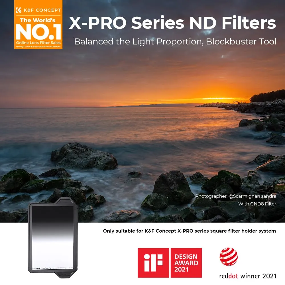 K&F Concept Nano Xcel PRO filtro GND8 100x150mm soft