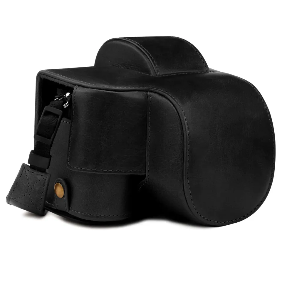 MegaGear Custodia Pelle Nikon Z50 16-50mm Nera Ever Ready